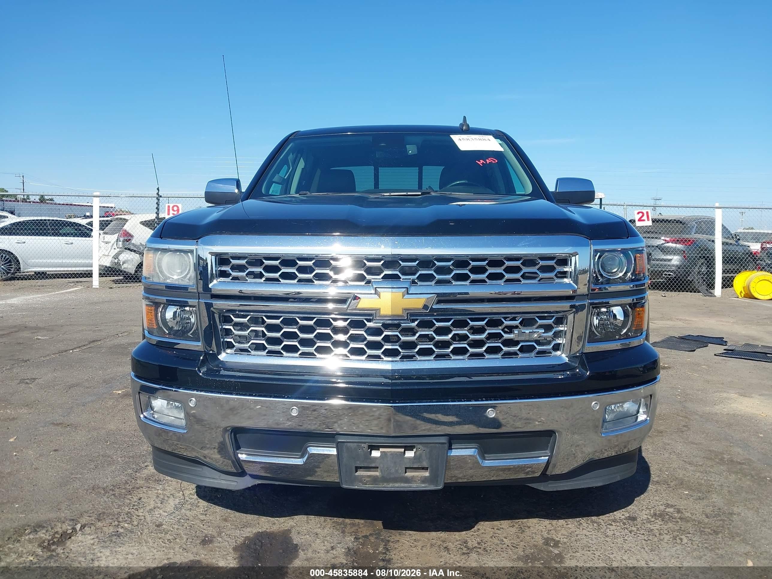2015 Chevrolet Silverado 1500 Ltz Black vin: 3GCPCSEC0FG119112