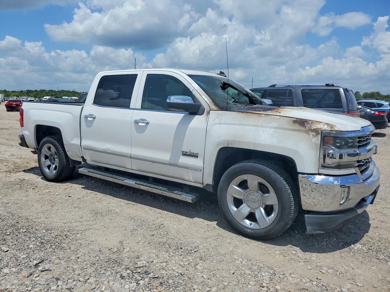 2018 Chevrolet Silverado C1500 Ltz White vin: 3GCPCSEC0JG182705