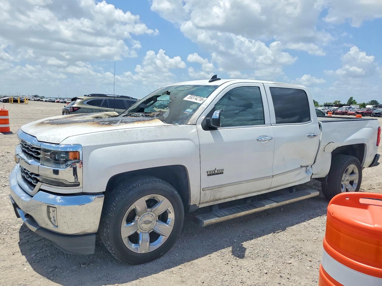 2018 Chevrolet Silverado C1500 Ltz White vin: 3GCPCSEC0JG182705