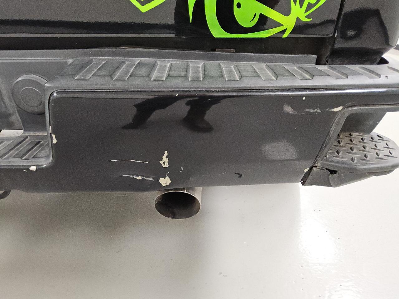 2018 Chevrolet Silverado C1500 Ltz Black vin: 3GCPCSEC1JG238330 Damage: Rear Metal Bumper Painted, Dent(S) W/ Paint Dmg, 2 To 3 Inches