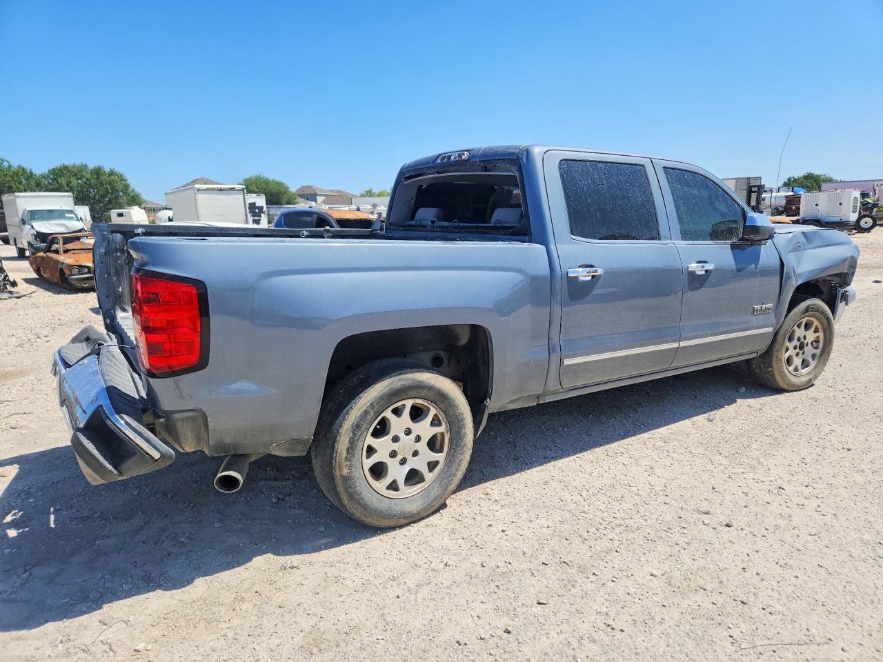 2015 Chevrolet Silverado C1500 Ltz Gray vin: 3GCPCSEC2FG467977