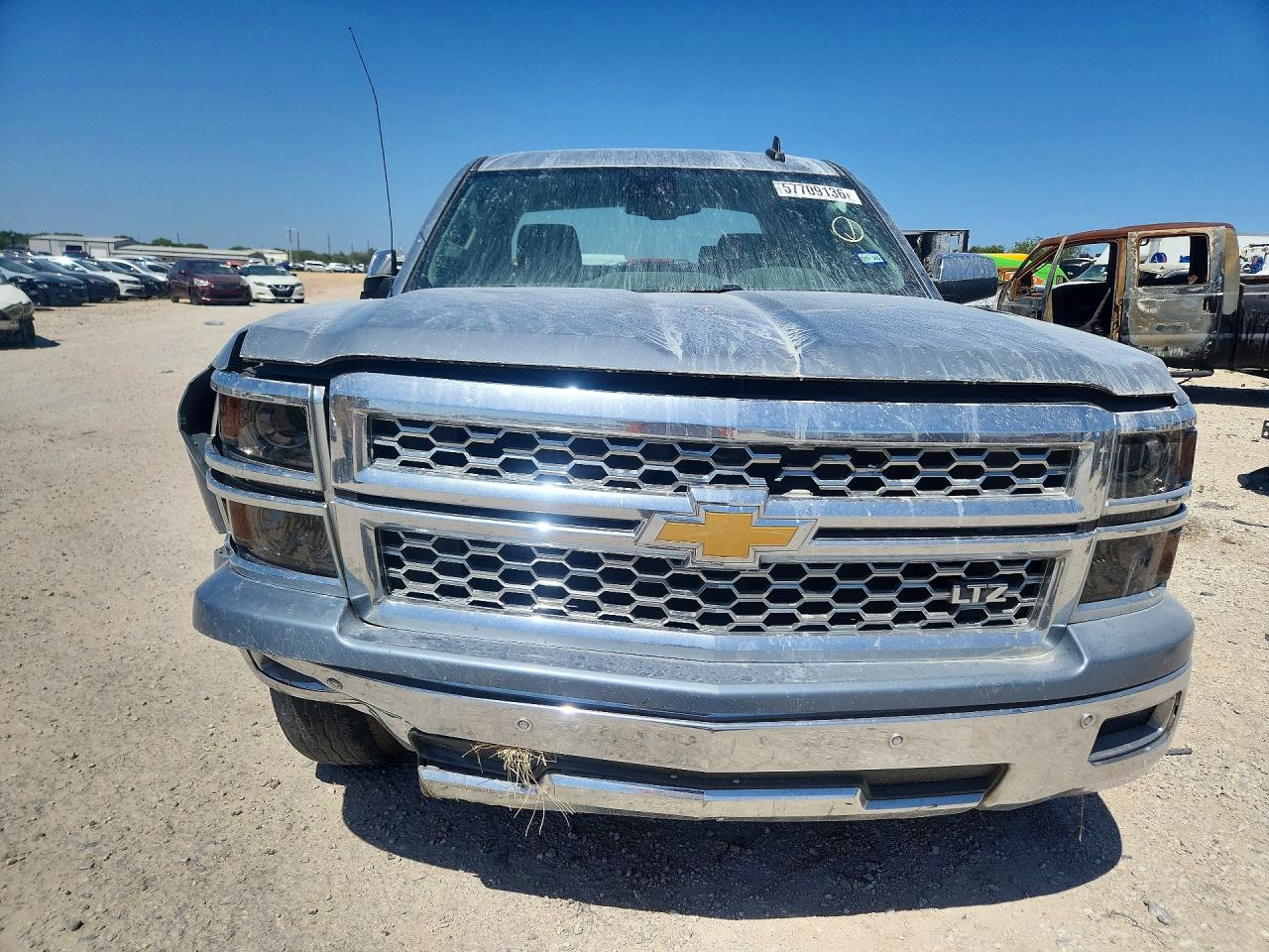 2015 Chevrolet Silverado C1500 Ltz Gray vin: 3GCPCSEC2FG467977
