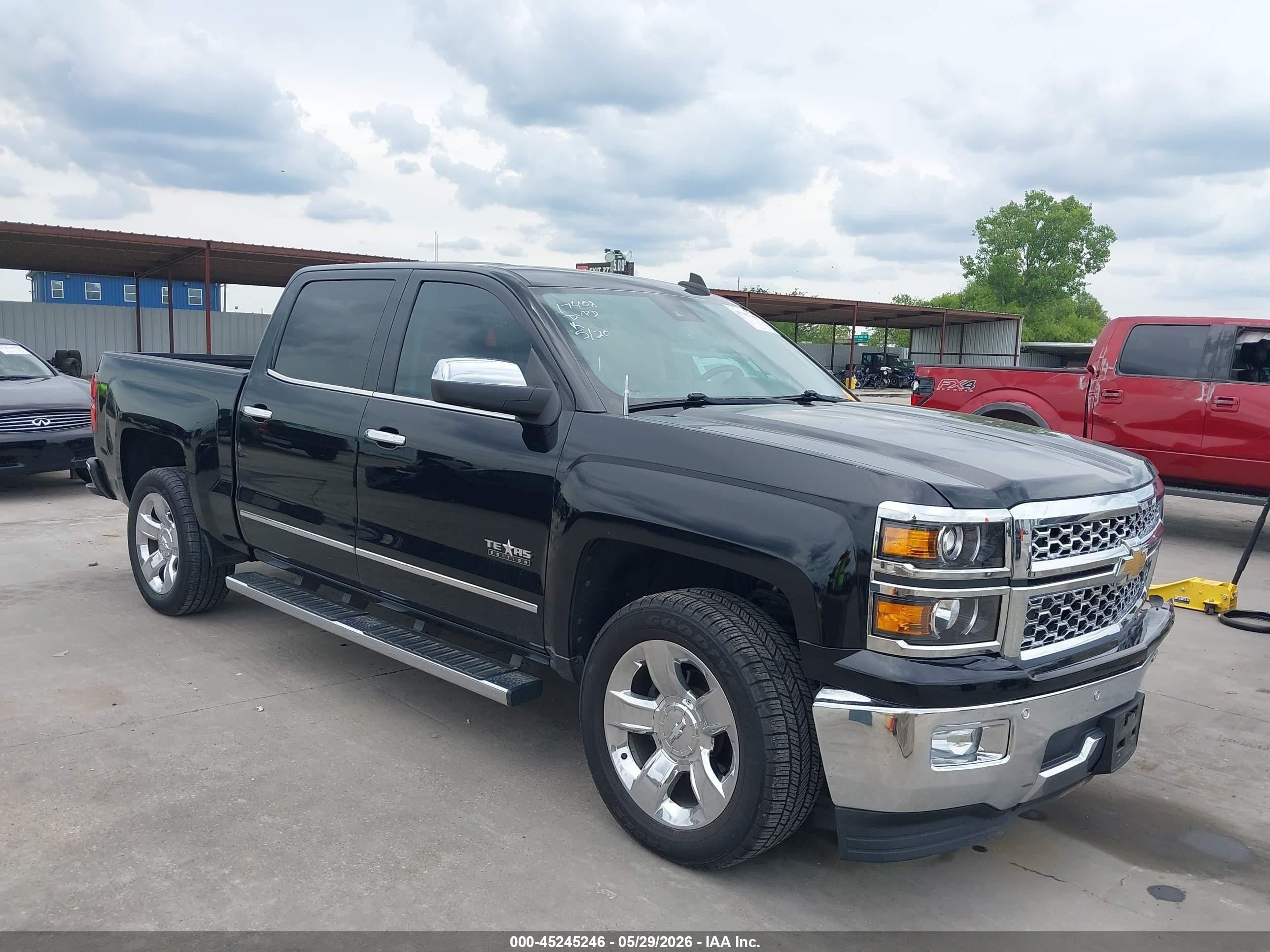 2015 Chevrolet Silverado 1500 1lz Black vin: 3GCPCSEC3FG119363