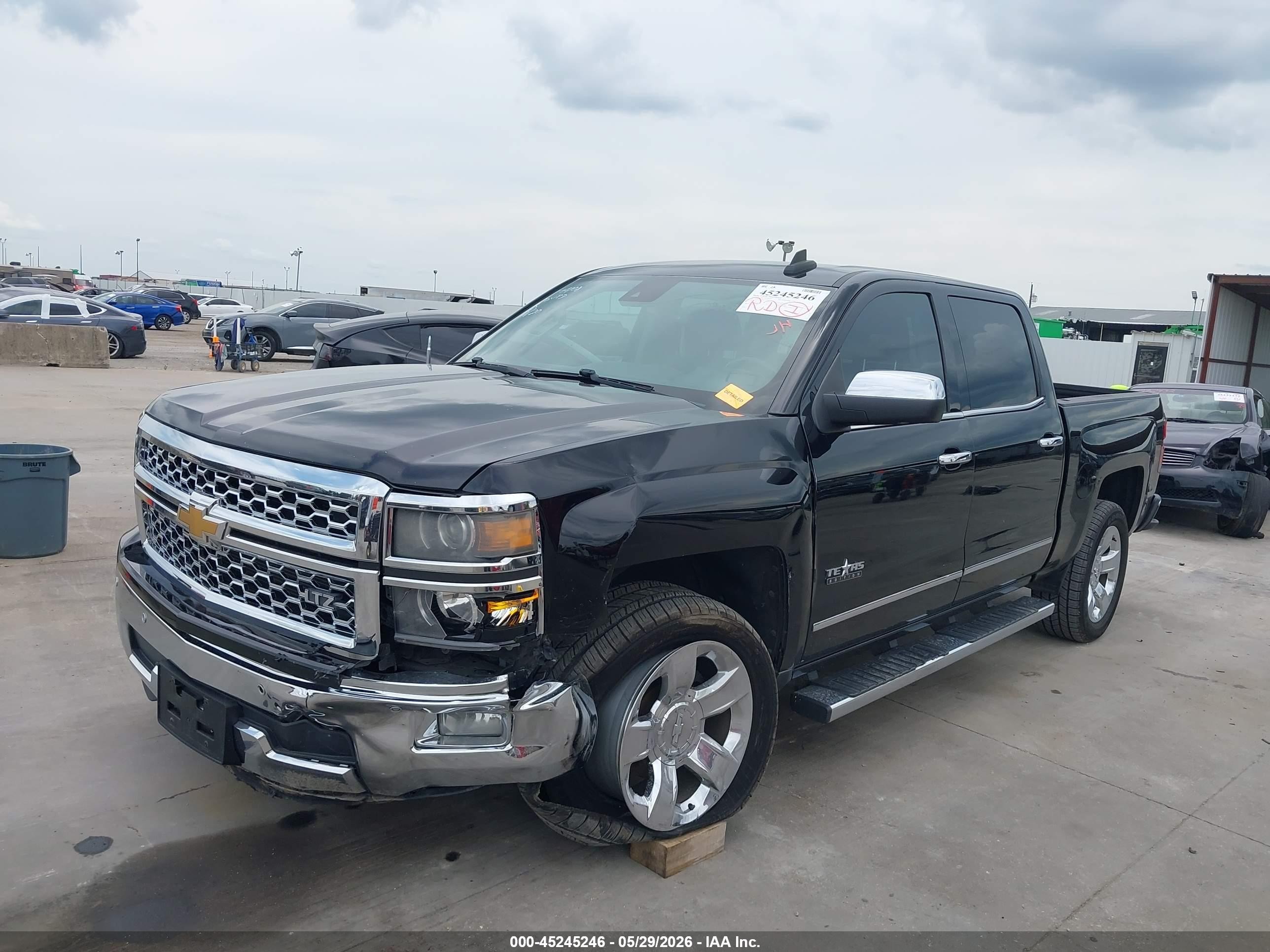 2015 Chevrolet Silverado 1500 1lz Black vin: 3GCPCSEC3FG119363