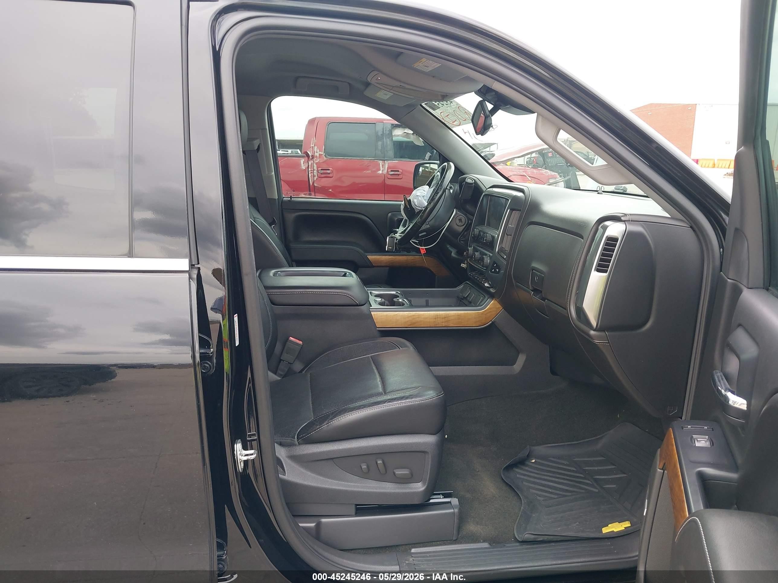 2015 Chevrolet Silverado 1500 1lz Black vin: 3GCPCSEC3FG119363