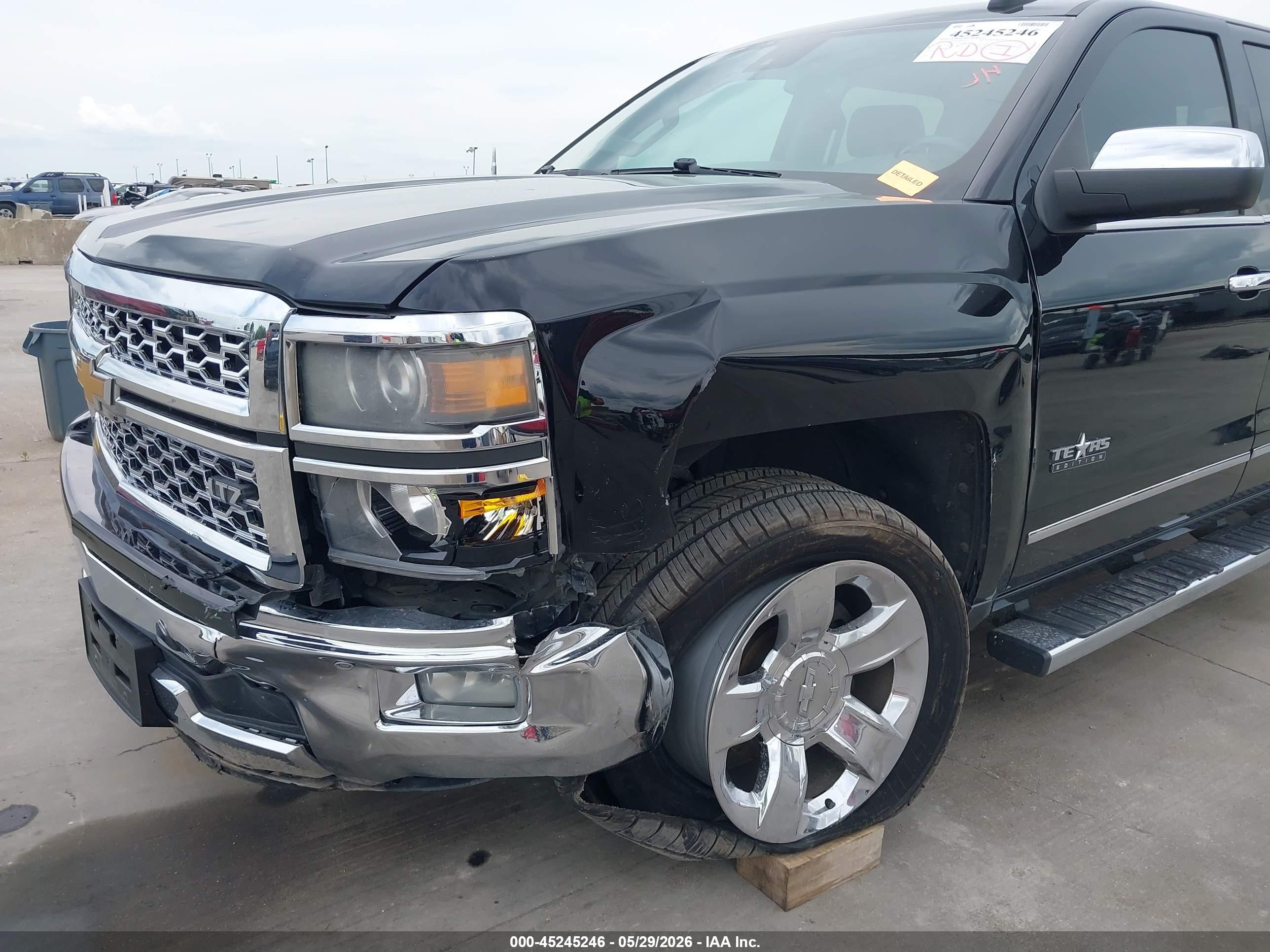 2015 Chevrolet Silverado 1500 1lz Black vin: 3GCPCSEC3FG119363