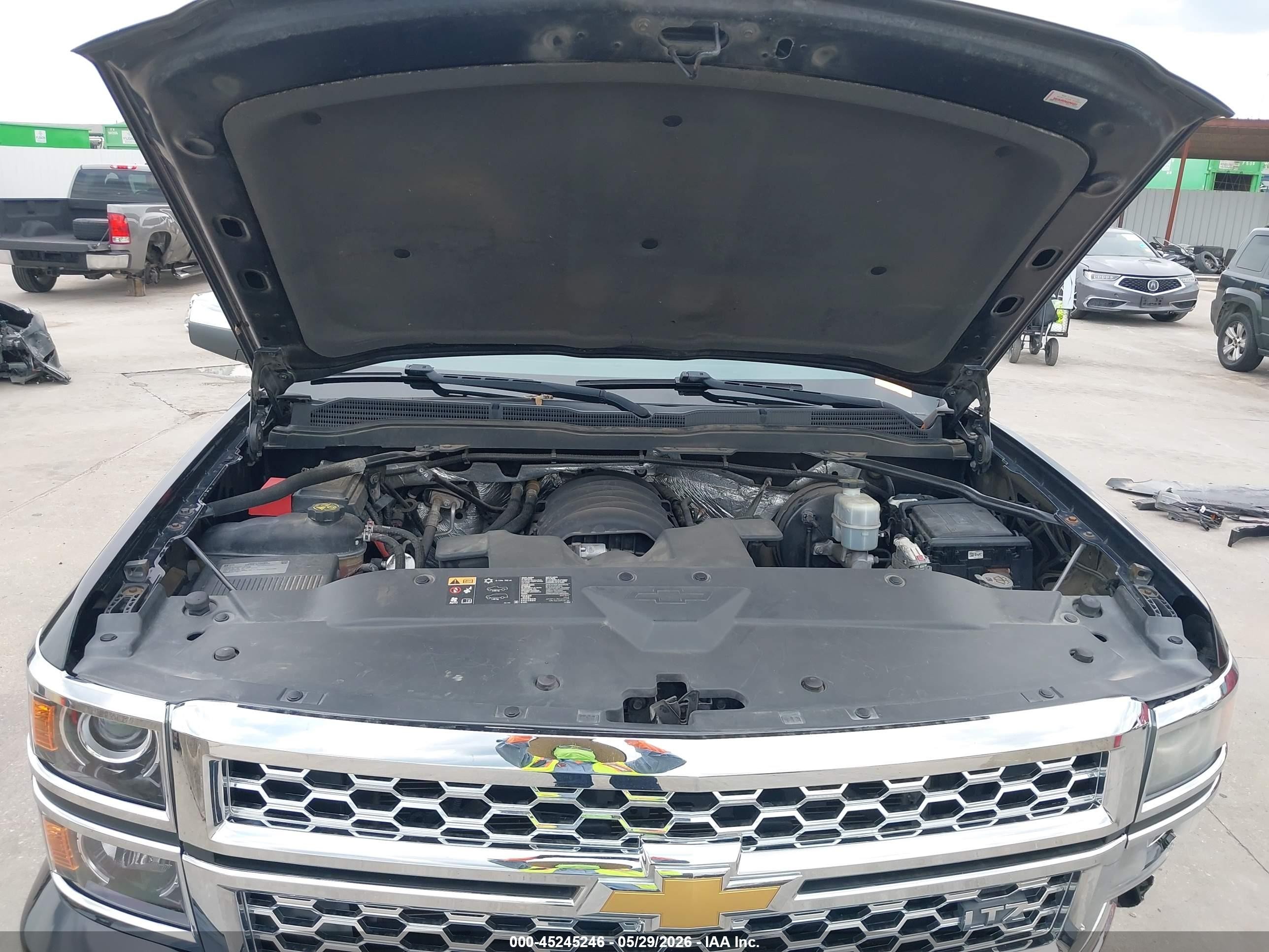 2015 Chevrolet Silverado 1500 1lz Black vin: 3GCPCSEC3FG119363
