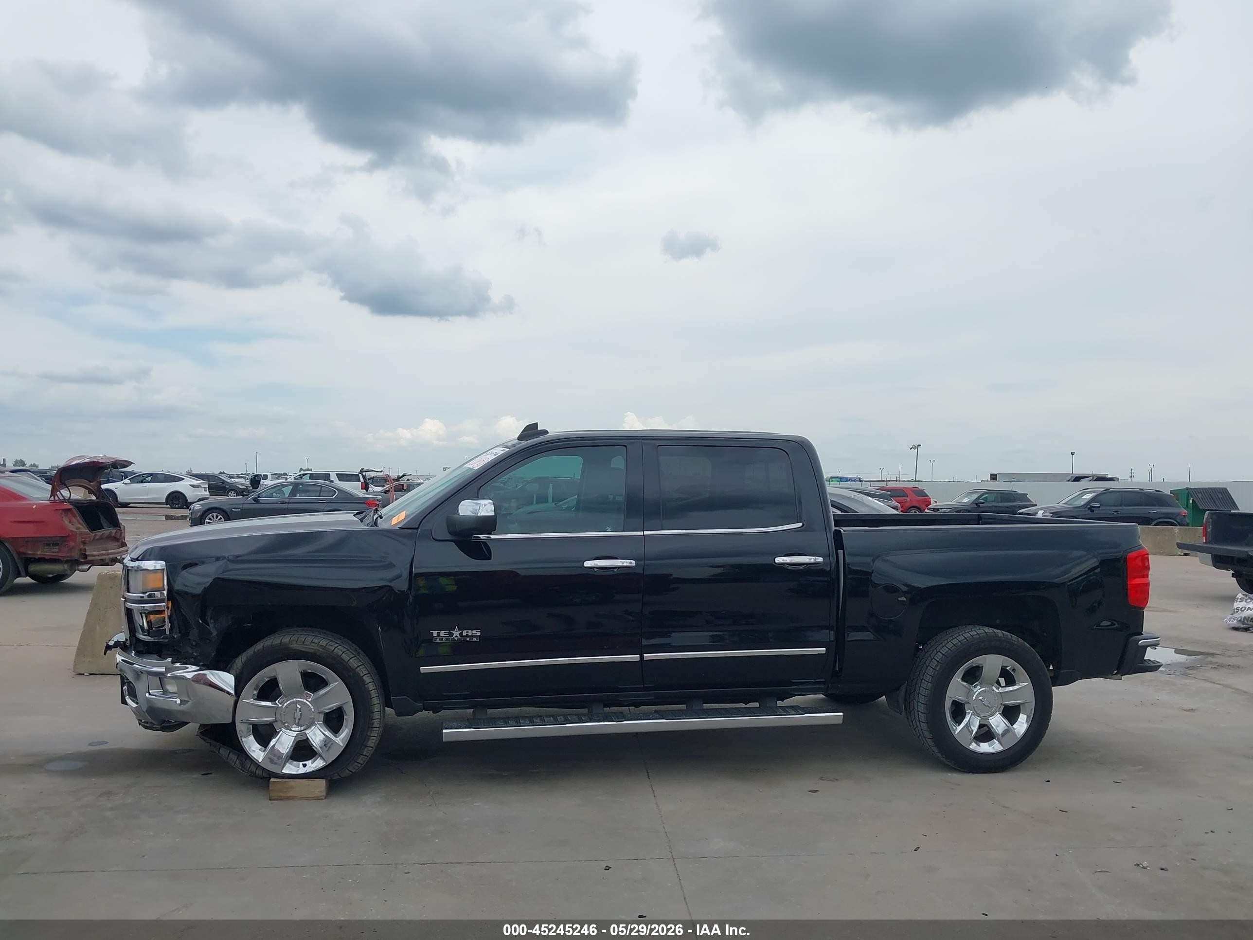 2015 Chevrolet Silverado 1500 1lz Black vin: 3GCPCSEC3FG119363