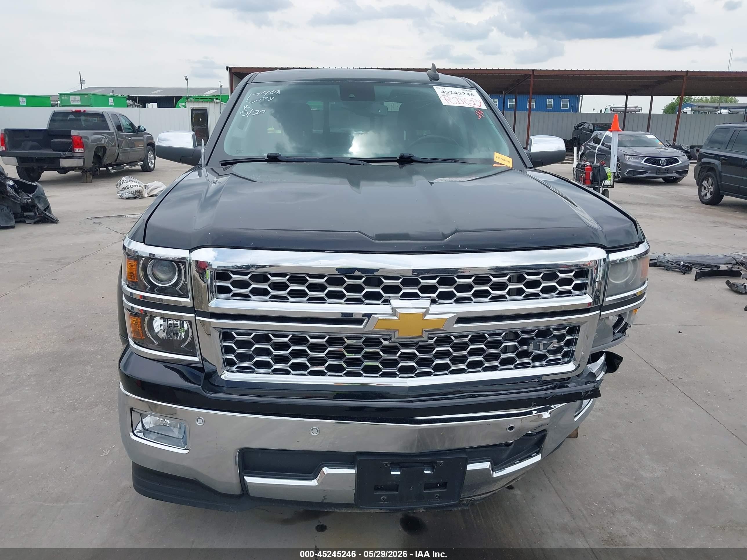 2015 Chevrolet Silverado 1500 1lz Black vin: 3GCPCSEC3FG119363