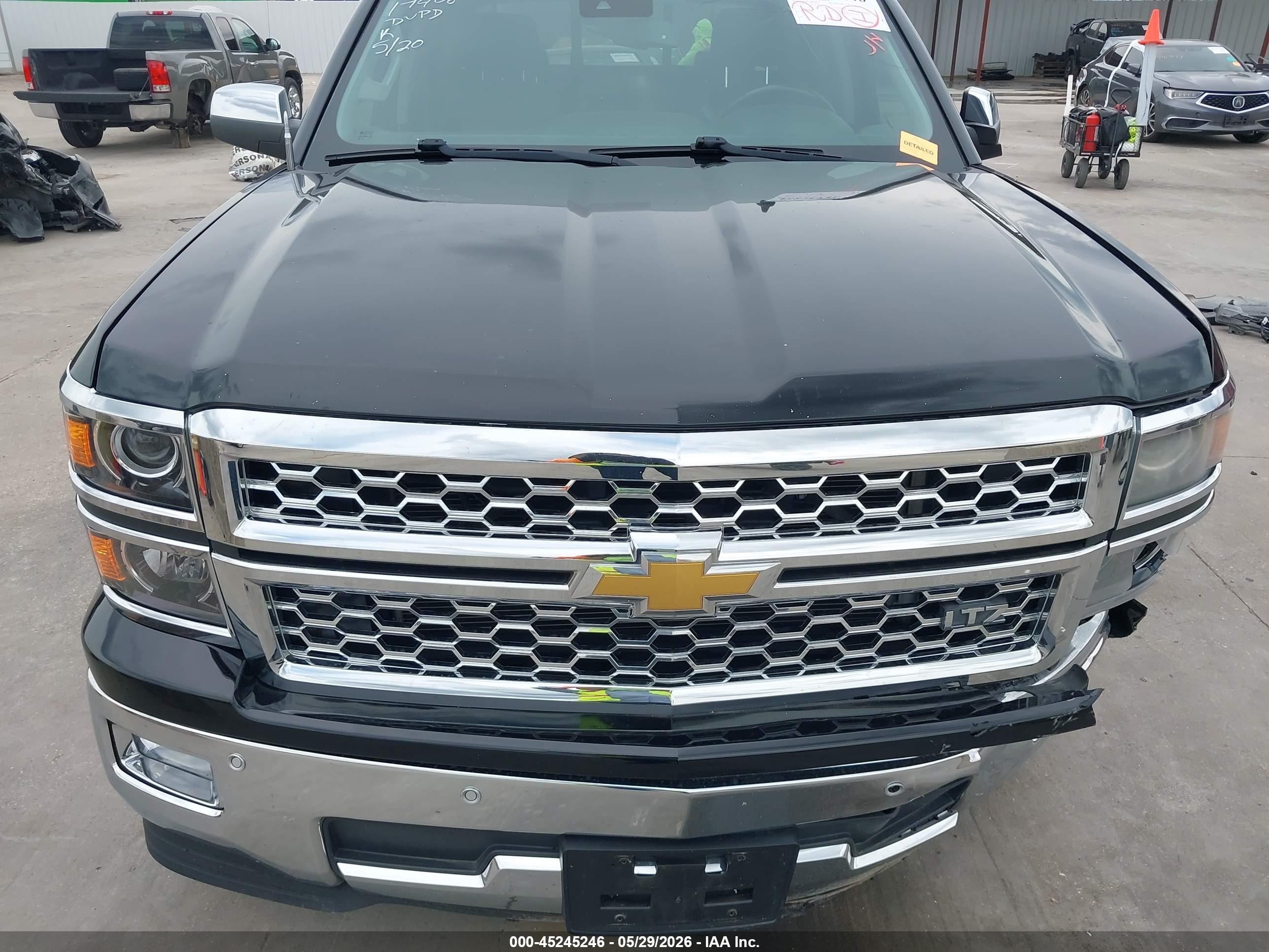 2015 Chevrolet Silverado 1500 1lz Black vin: 3GCPCSEC3FG119363