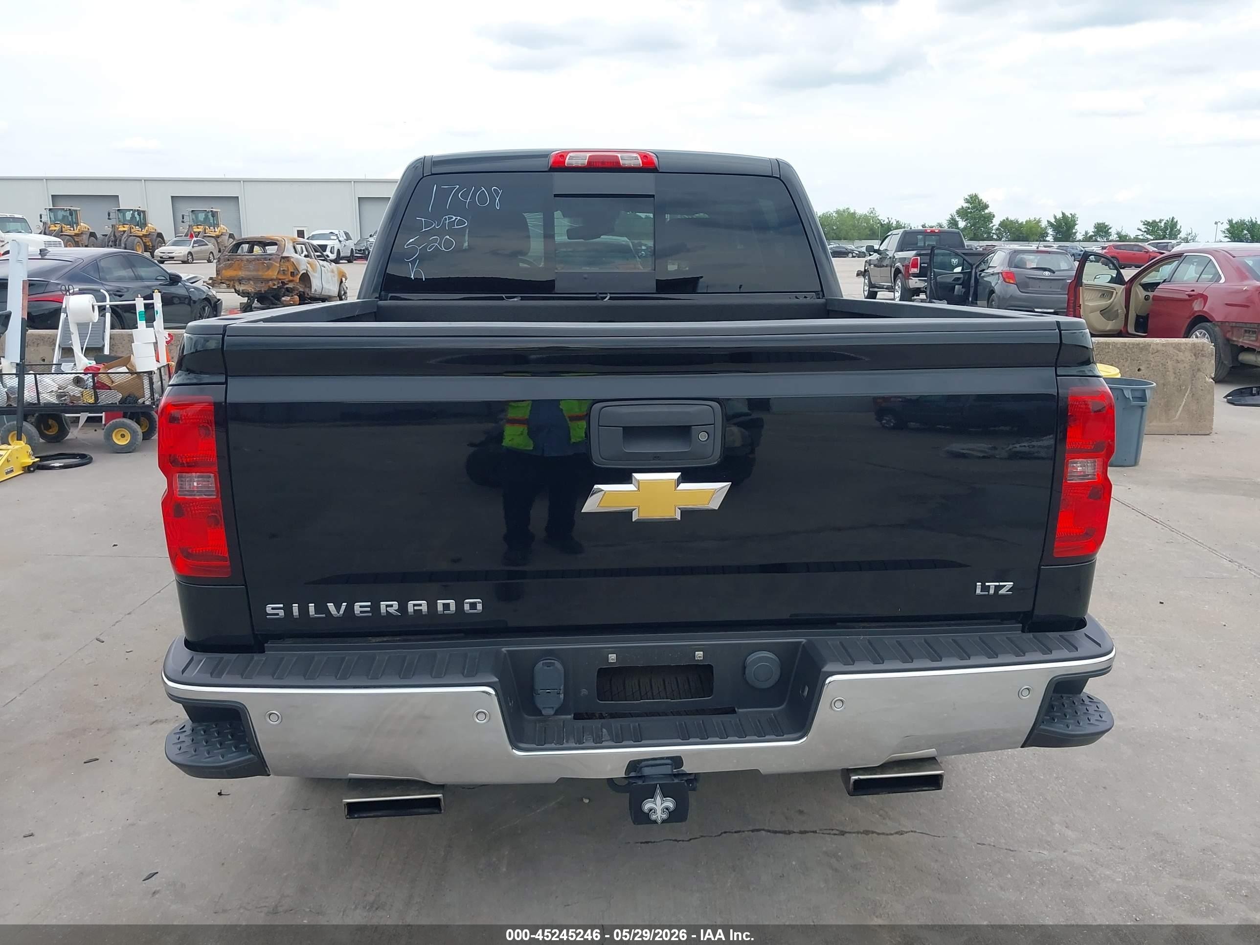 2015 Chevrolet Silverado 1500 1lz Black vin: 3GCPCSEC3FG119363