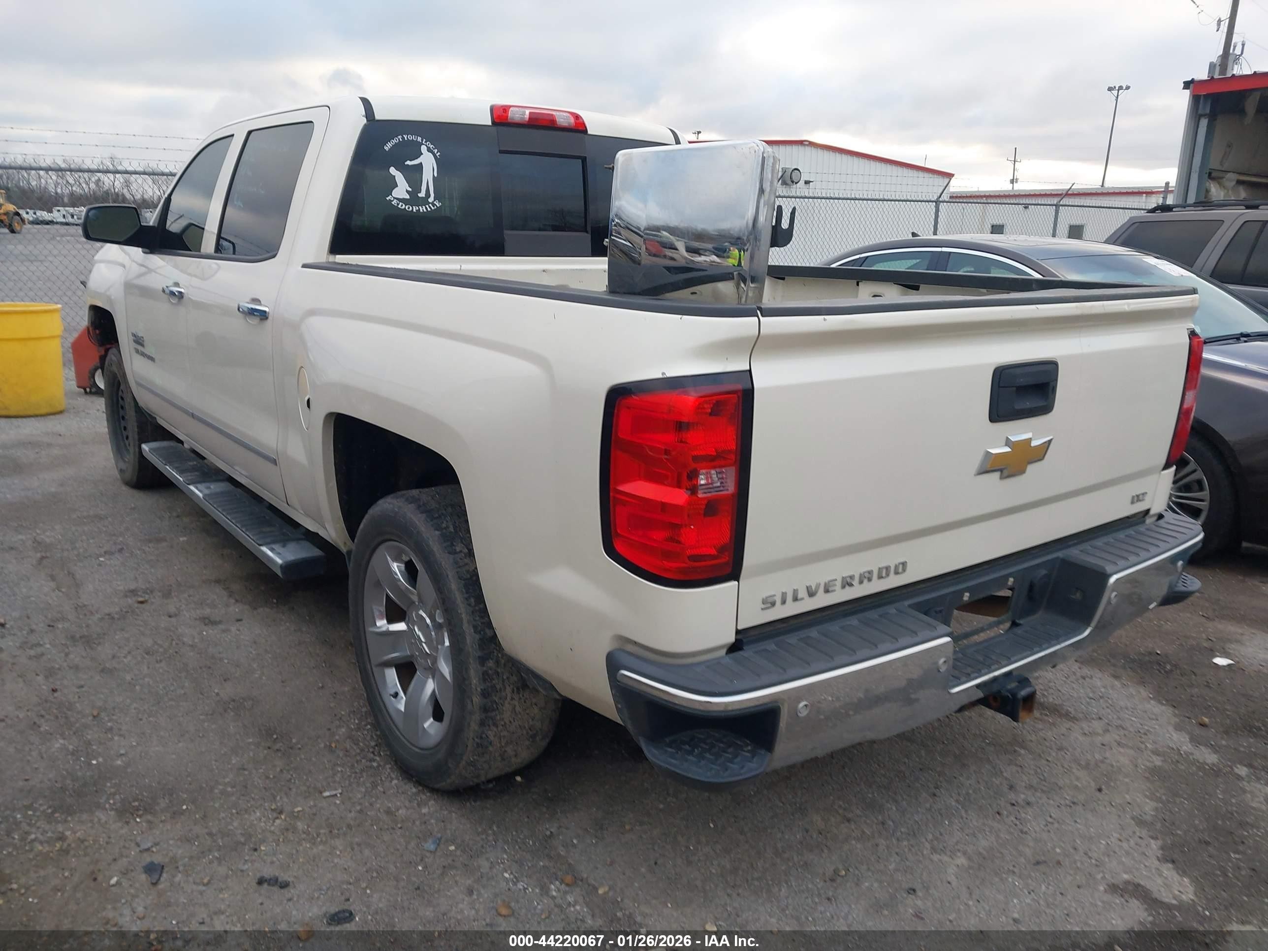 2014 Chevrolet Silverado 1500 1lz White vin: 3GCPCSEC4EG148868