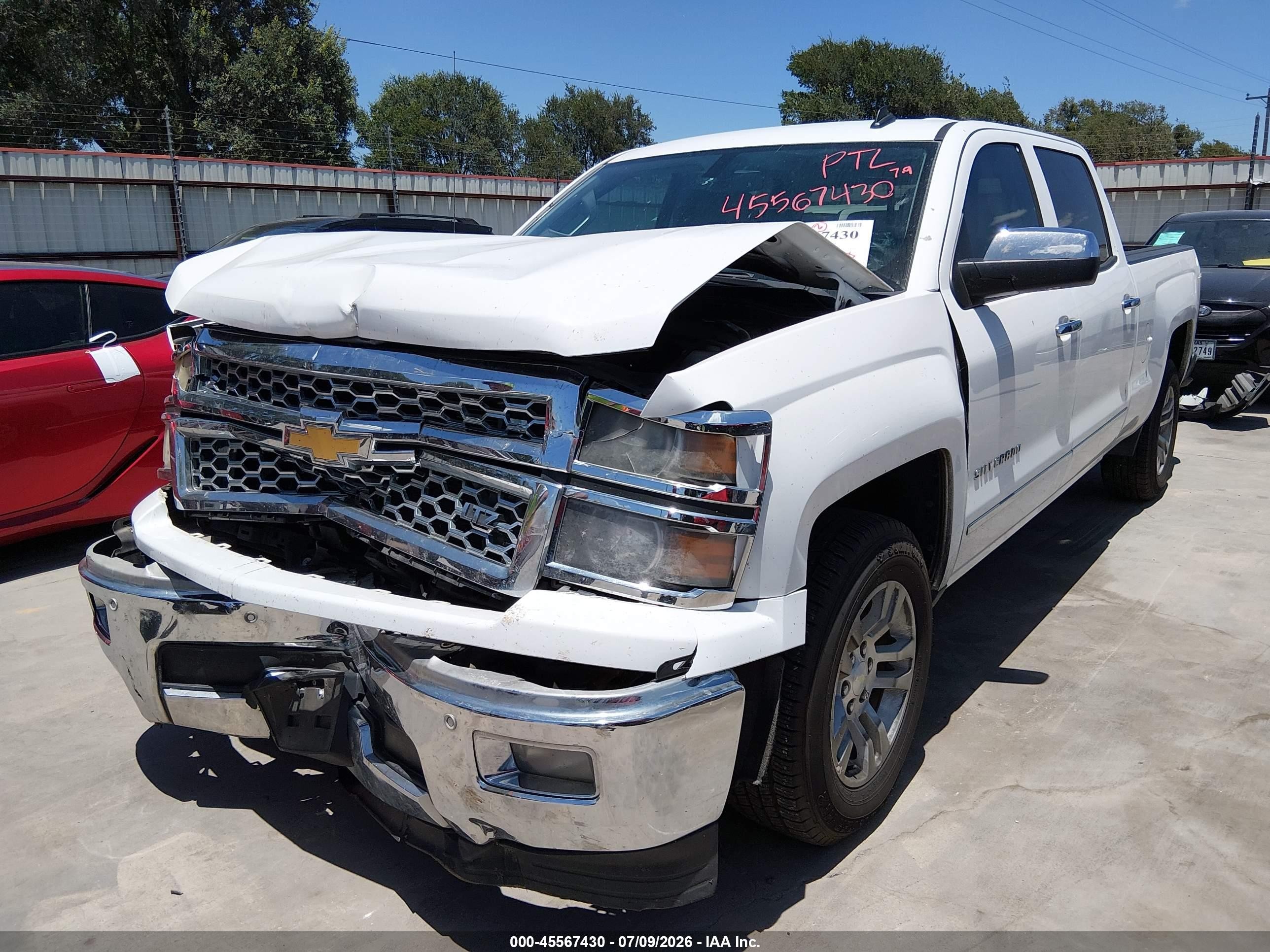 2014 Chevrolet Silverado 1500 Ltz Белый vin: 3GCPCSEC5EG419856