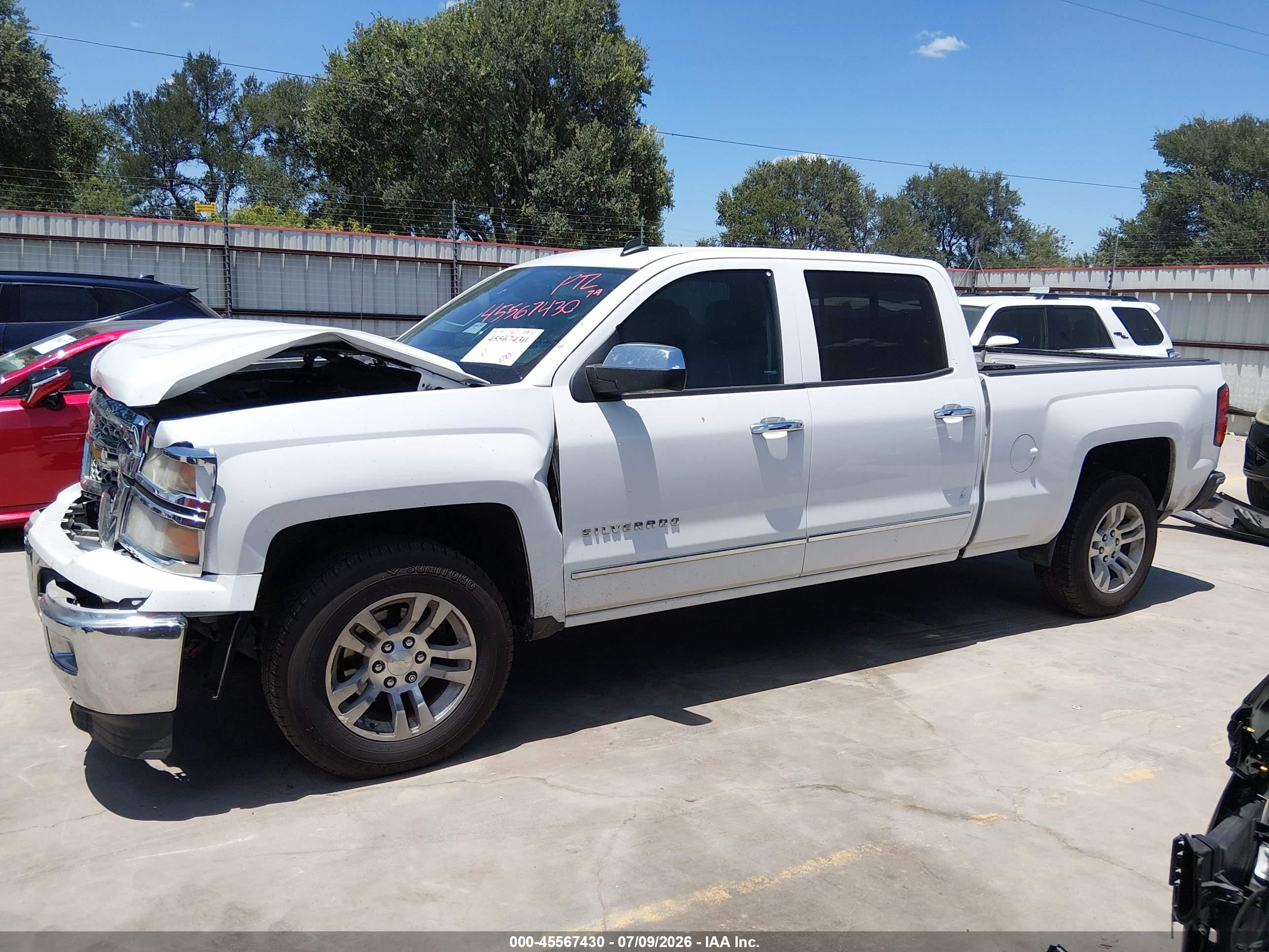 2014 Chevrolet Silverado 1500 Ltz Белый vin: 3GCPCSEC5EG419856