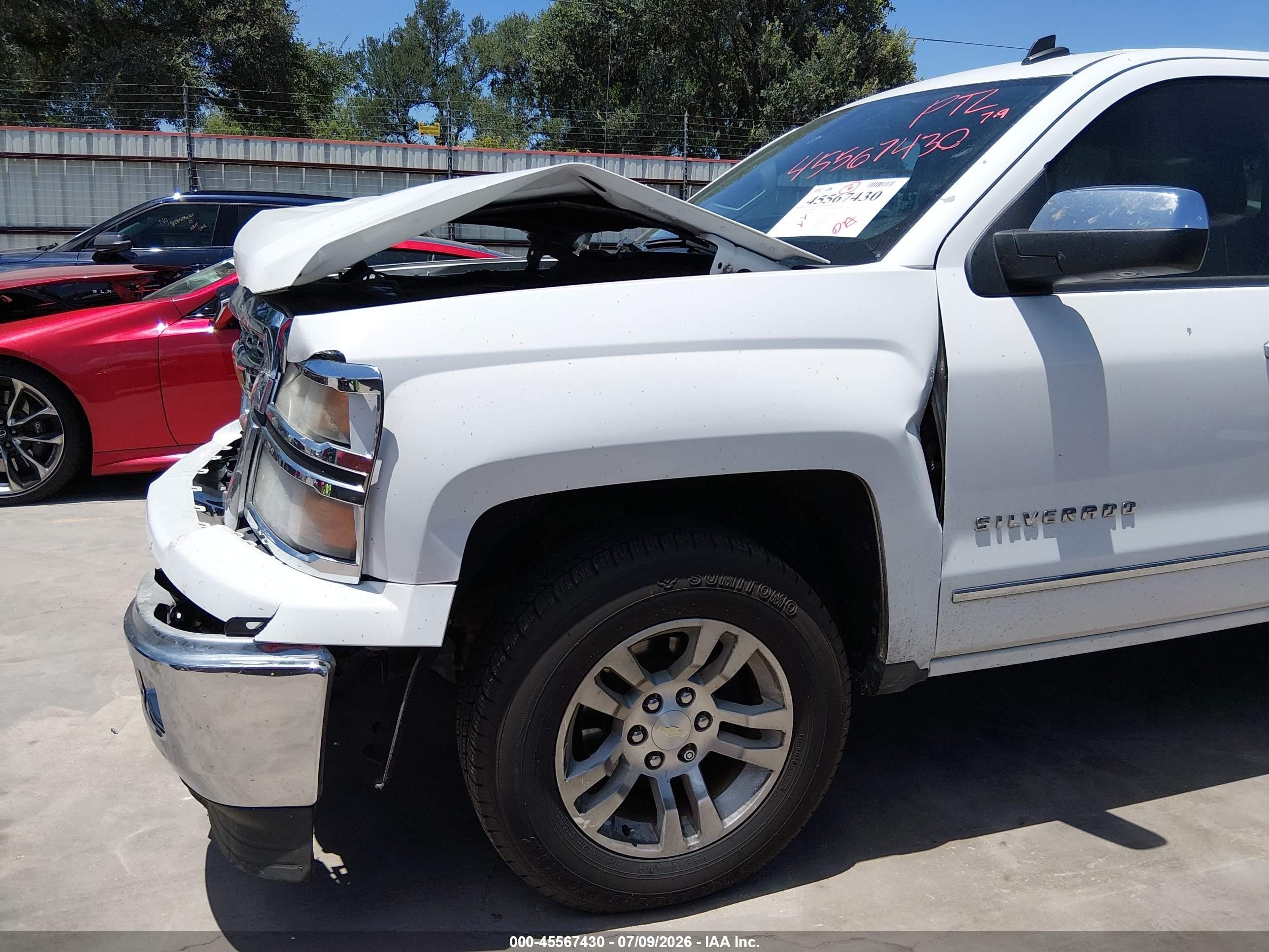 2014 Chevrolet Silverado 1500 Ltz Белый vin: 3GCPCSEC5EG419856
