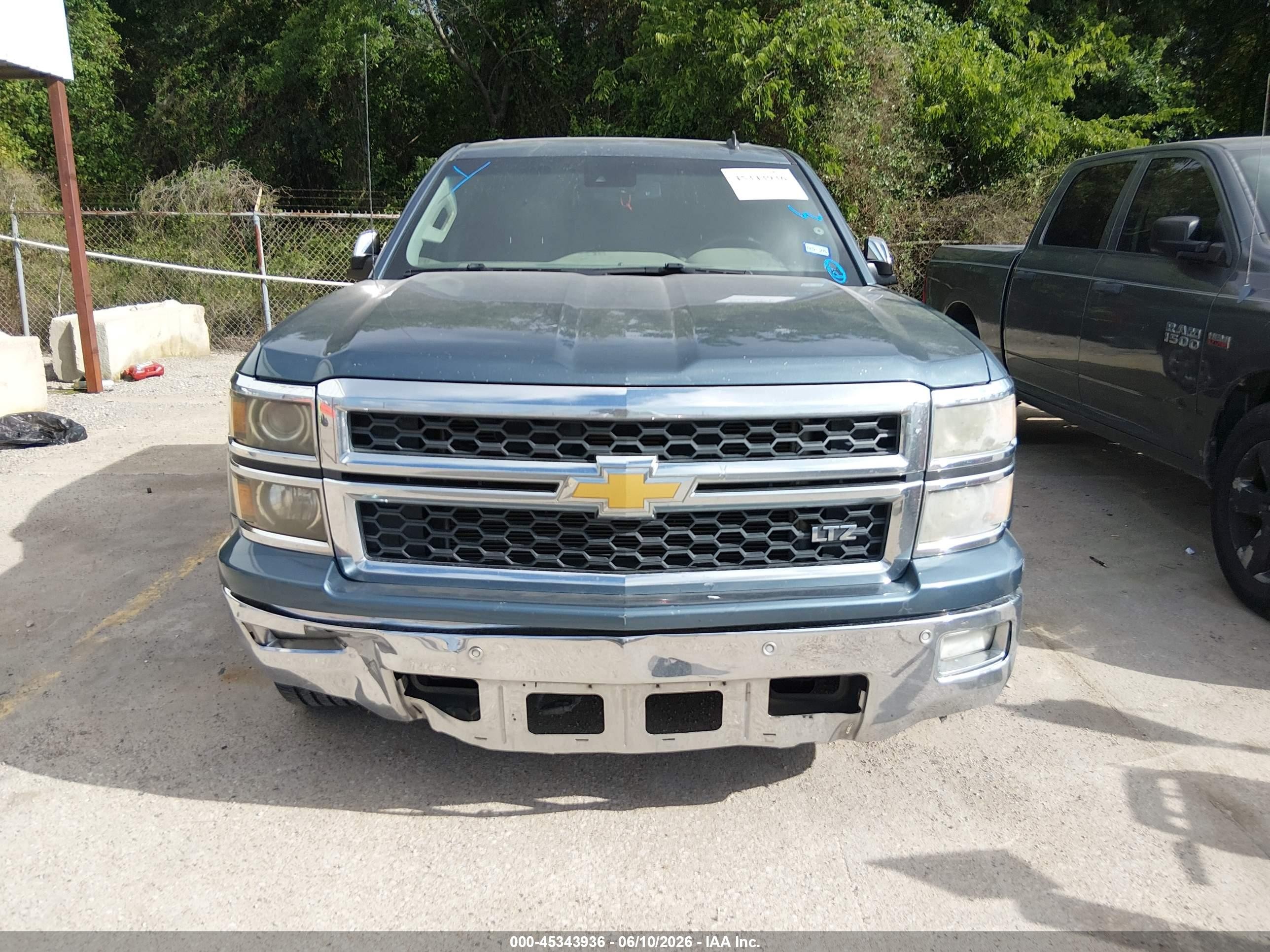 2014 Chevrolet Silverado 1500 Ltz Gray vin: 3GCPCSEC6EG106587