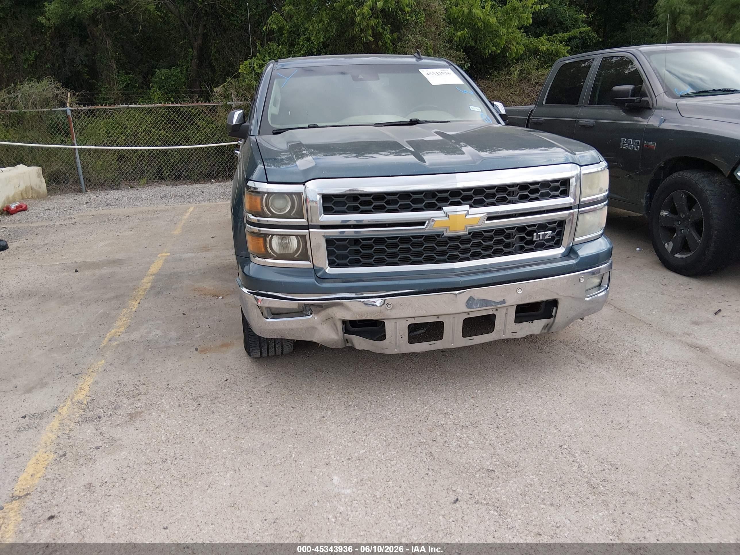 2014 Chevrolet Silverado 1500 Ltz Gray vin: 3GCPCSEC6EG106587