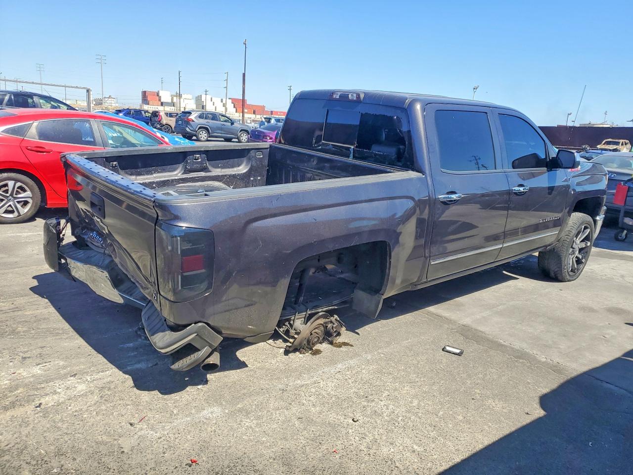 2014 Chevrolet Silverado C1500 Ltz Gray vin: 3GCPCSEC6EG446046