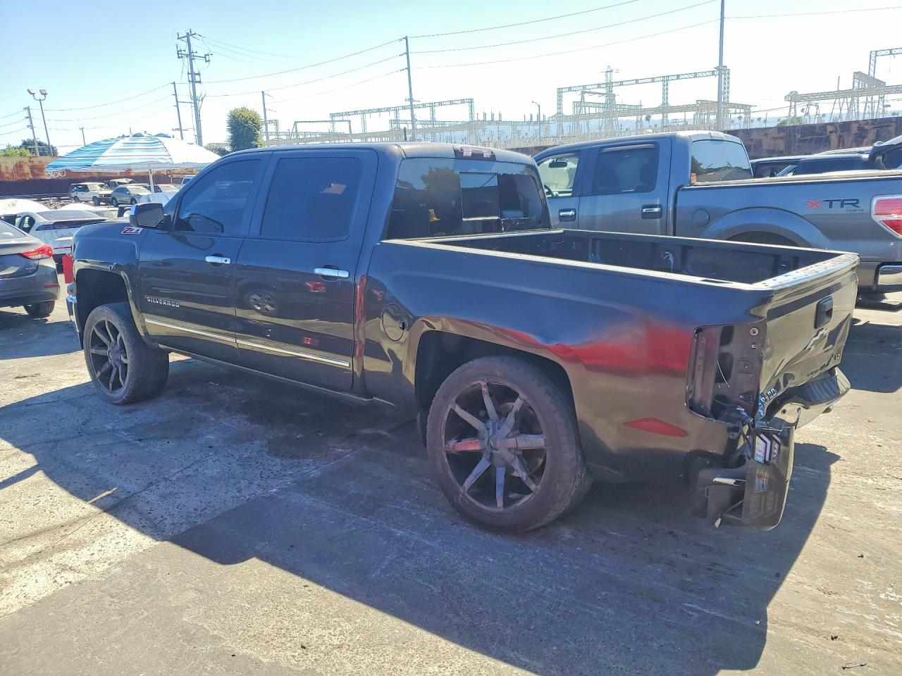 2014 Chevrolet Silverado C1500 Ltz Gray vin: 3GCPCSEC6EG446046