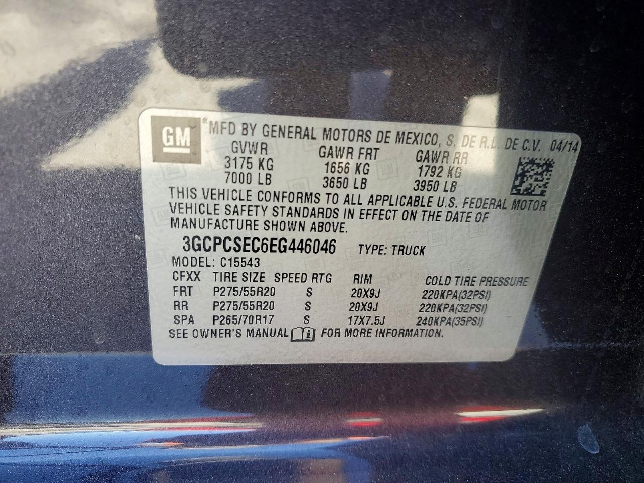 2014 Chevrolet Silverado C1500 Ltz Gray vin: 3GCPCSEC6EG446046