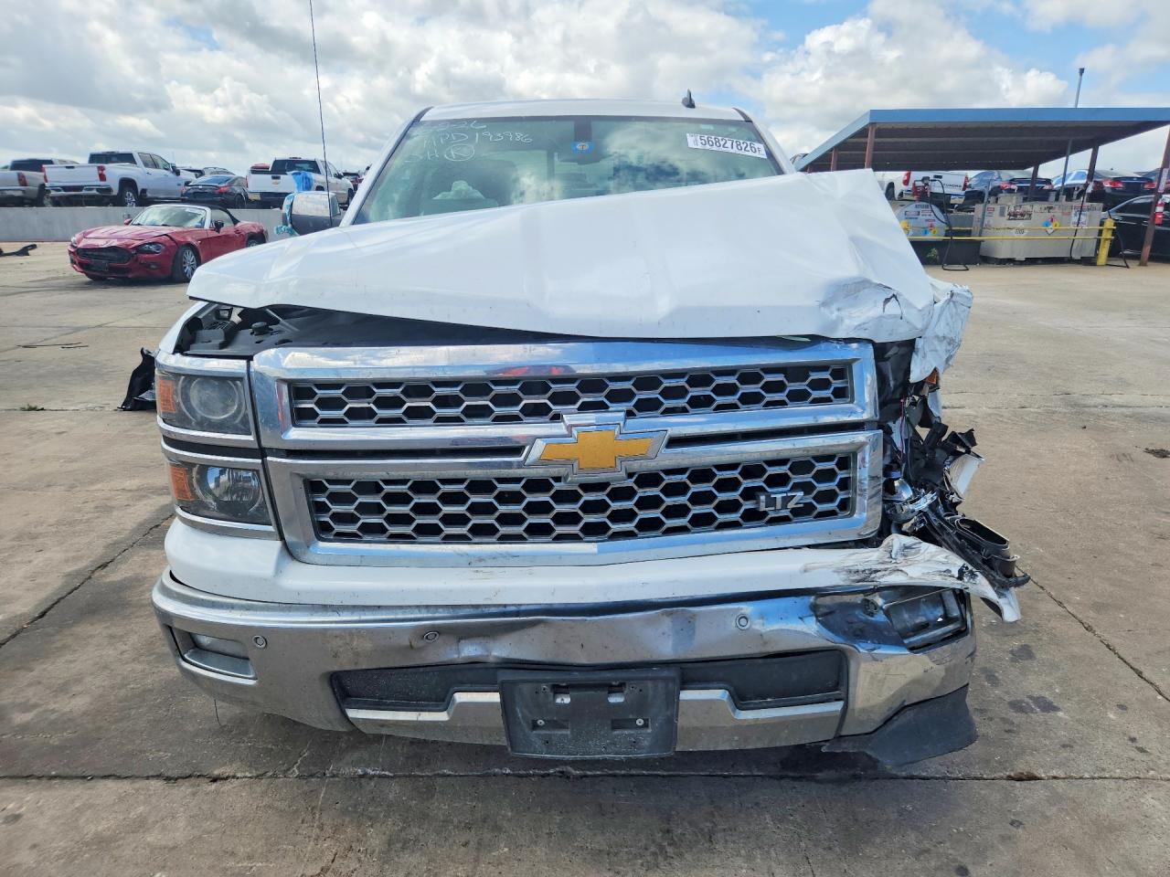 2014 Chevrolet Silverado C1500 Ltz White vin: 3GCPCSEC6EG551363