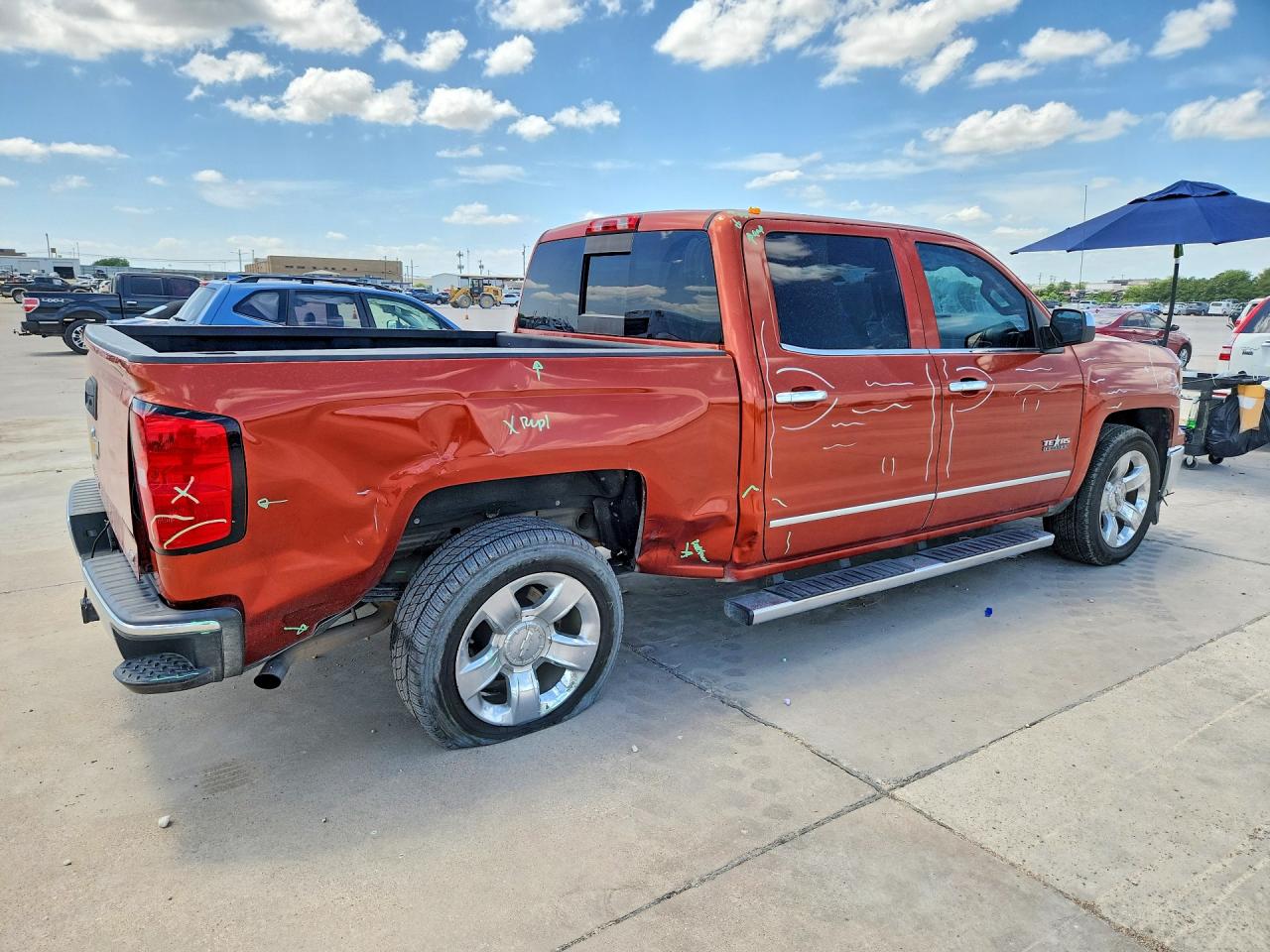 2015 Chevrolet Silverado C1500 Ltz Orange vin: 3GCPCSEC6FG173319