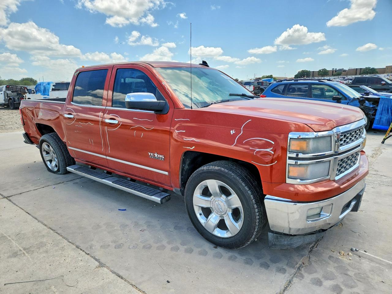 2015 Chevrolet Silverado C1500 Ltz Orange vin: 3GCPCSEC6FG173319