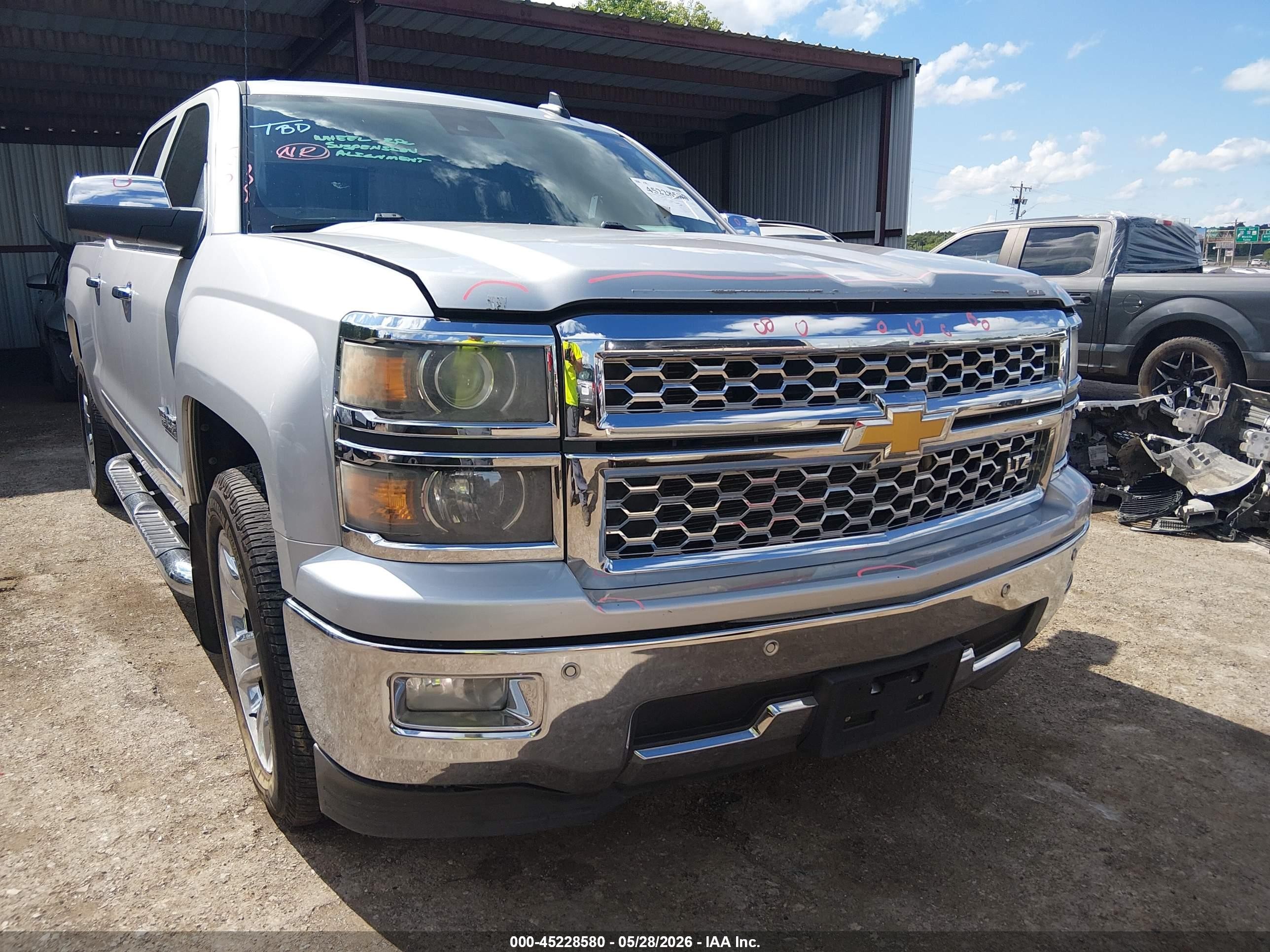 2015 Chevrolet Silverado 1500 1lz Silver vin: 3GCPCSEC6FG264638