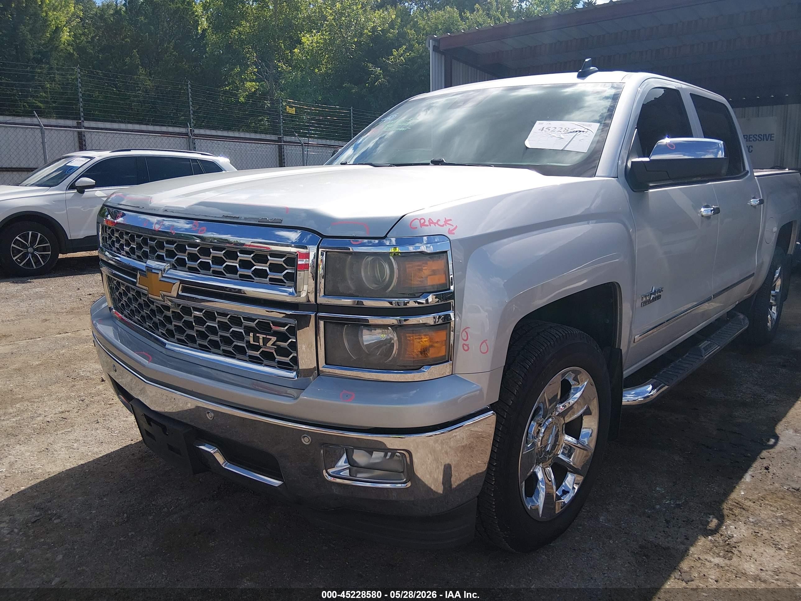 2015 Chevrolet Silverado 1500 1lz Silver vin: 3GCPCSEC6FG264638