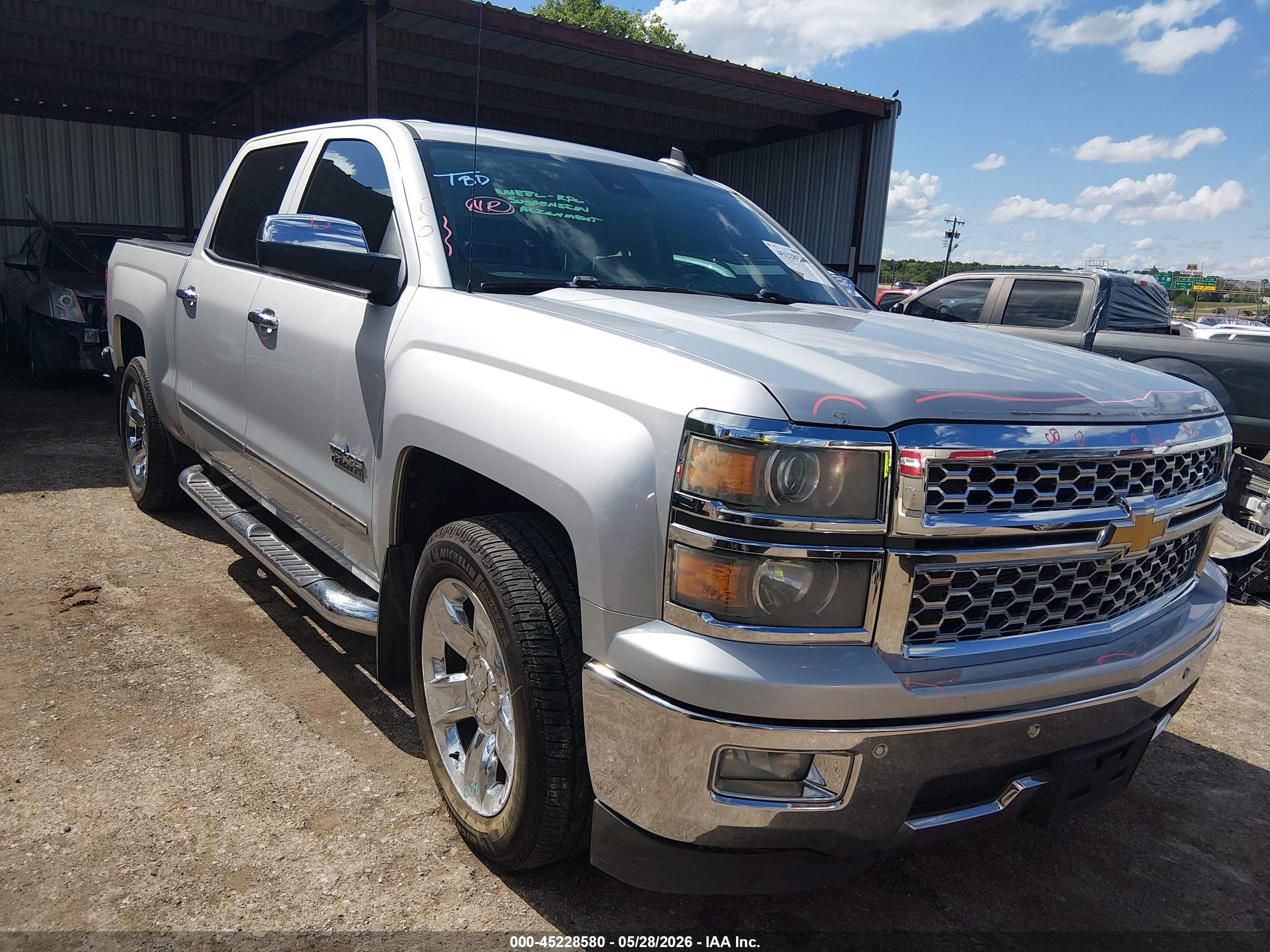 2015 Chevrolet Silverado 1500 1lz Silver vin: 3GCPCSEC6FG264638
