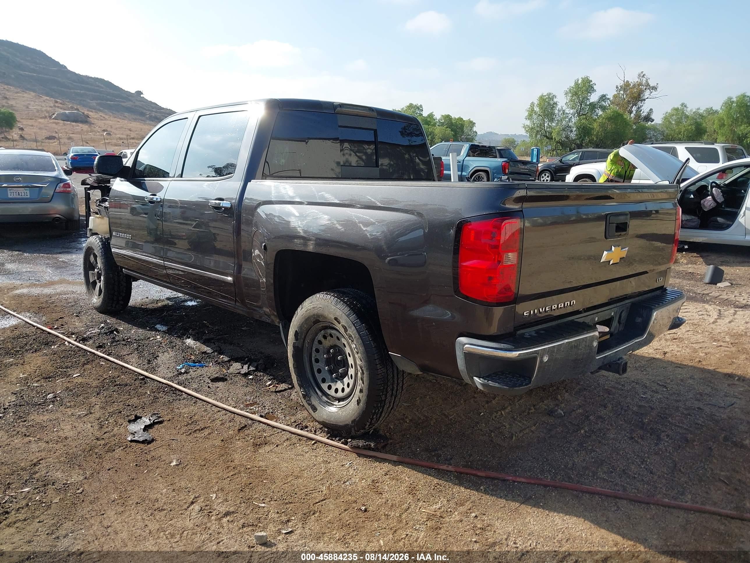 2014 Chevrolet Silverado 1500 Ltz Серый vin: 3GCPCSEC7EG553011