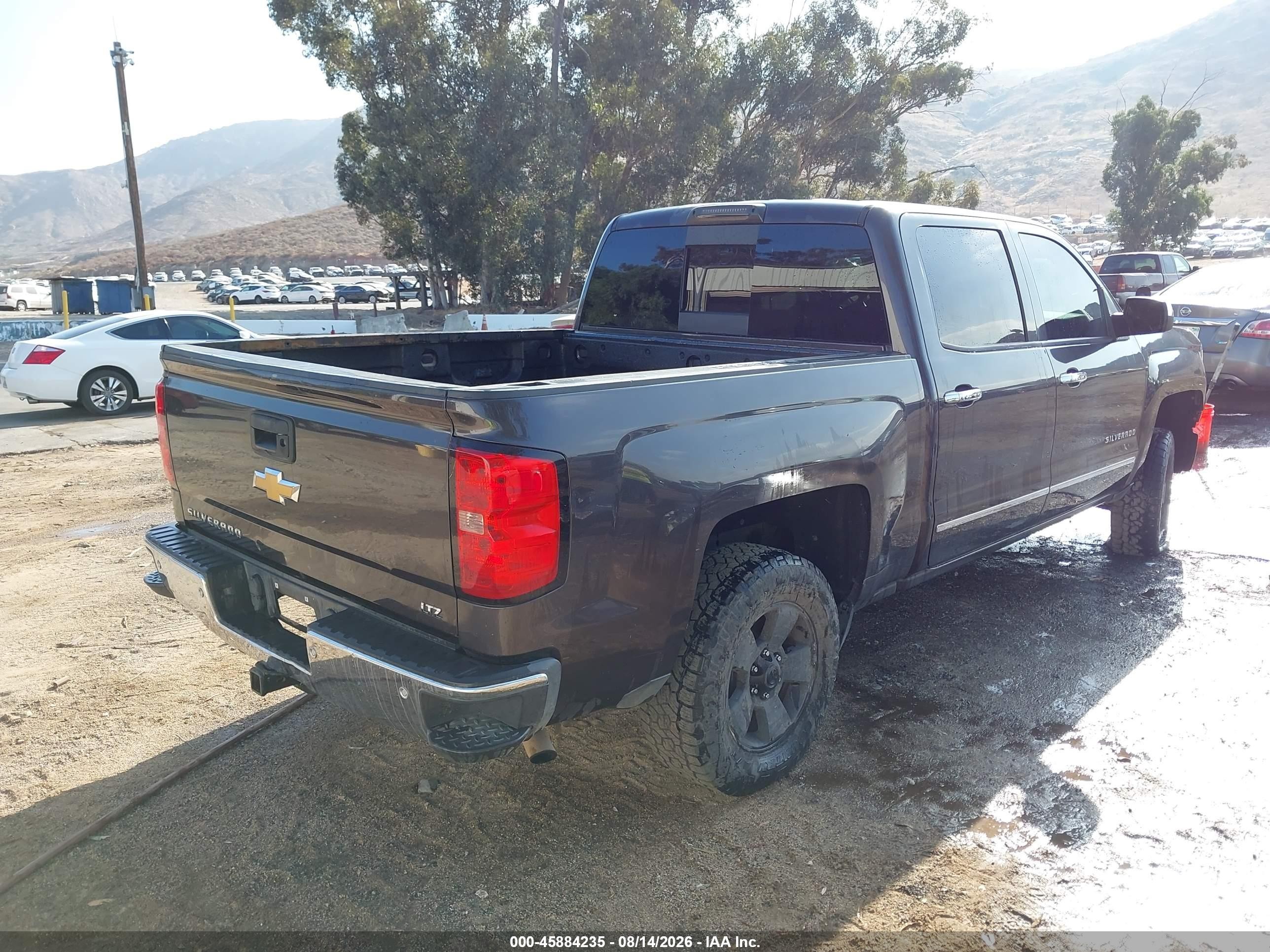 2014 Chevrolet Silverado 1500 Ltz Серый vin: 3GCPCSEC7EG553011