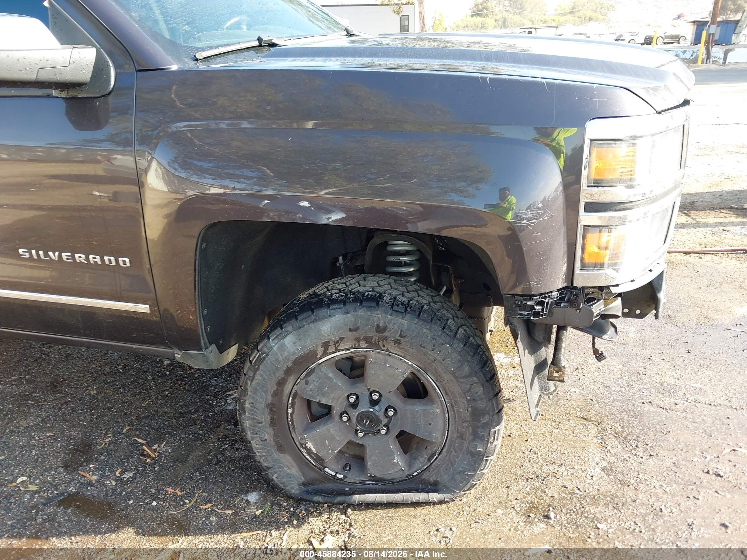 2014 Chevrolet Silverado 1500 Ltz Серый vin: 3GCPCSEC7EG553011