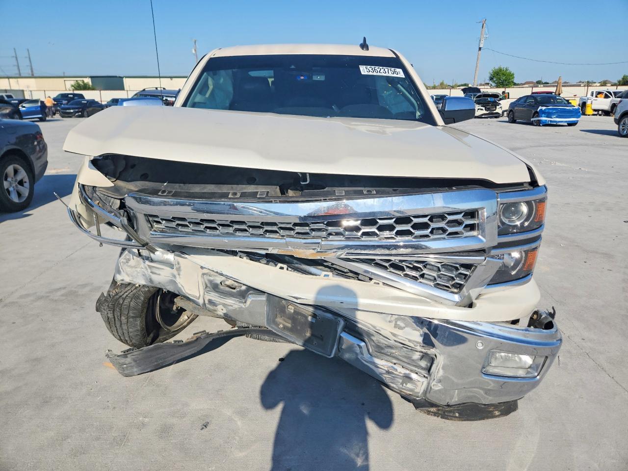 2015 Chevrolet Silverado C1500 Ltz White vin: 3GCPCSEC7FG258816