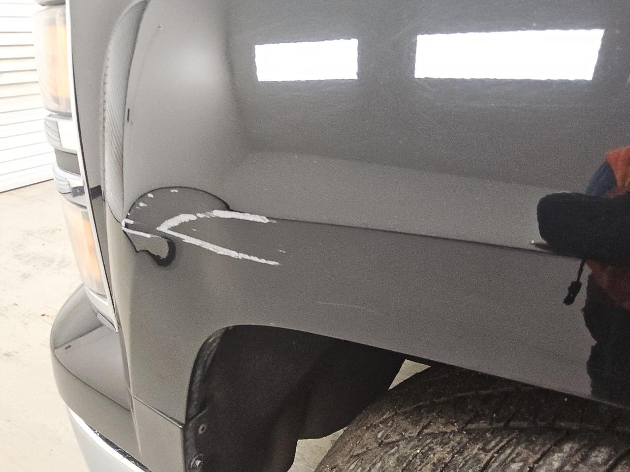 2015 Chevrolet Silverado C1500 Ltz Black vin: 3GCPCSEC8FG435647 Damage: Left Front Fender, Dent(S) W/ Paint Dmg, 4 To 5 Inches