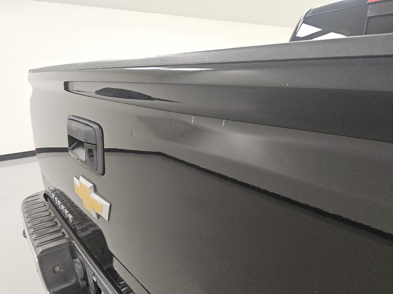 2015 Chevrolet Silverado C1500 Ltz Black vin: 3GCPCSEC8FG435647 Damage: Tailgate, Heavy Scratch, 1 To 2 Inches