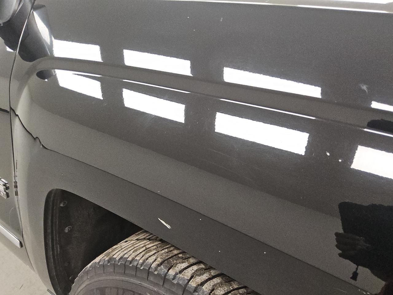 2015 Chevrolet Silverado C1500 Ltz Black vin: 3GCPCSEC8FG435647 Damage: Right Front Fender, Heavy Scratch, 1/2 To 1 Inch