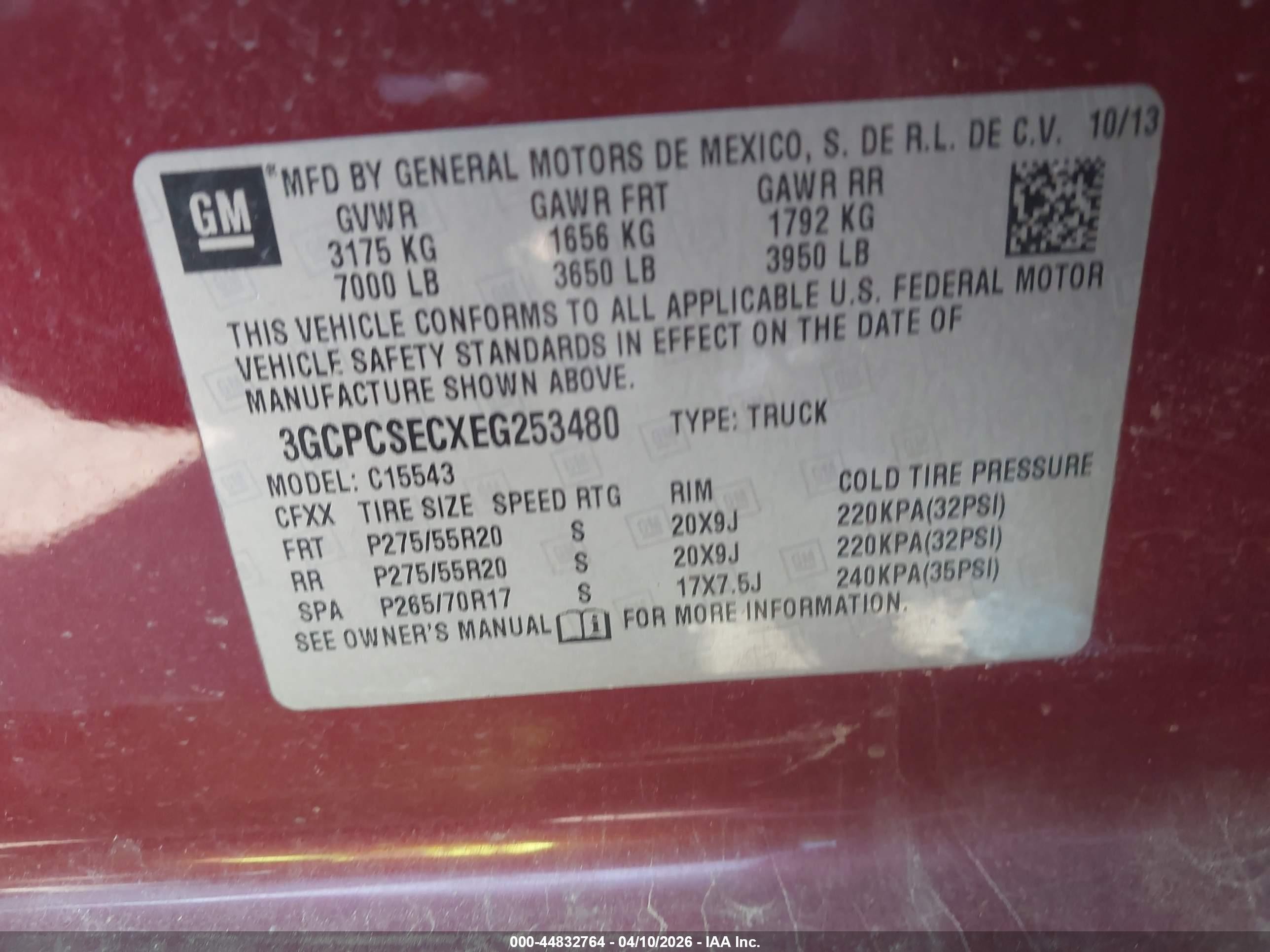 2014 Chevrolet Silverado C1500 Ltz Maroon vin: 3GCPCSECXEG253480
