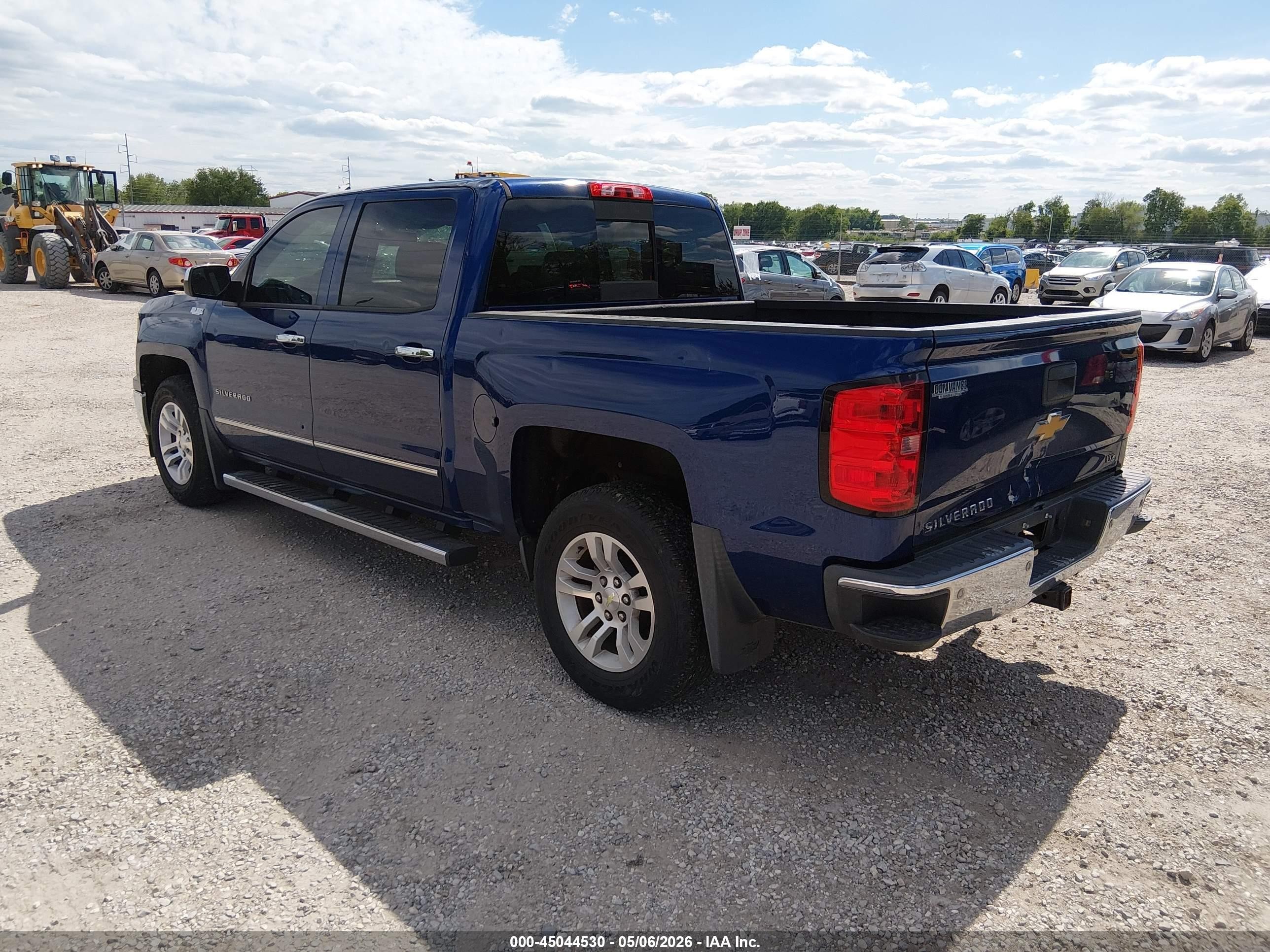 2014 Chevrolet Silverado 1500 1lz Blue vin: 3GCPCSECXEG258291