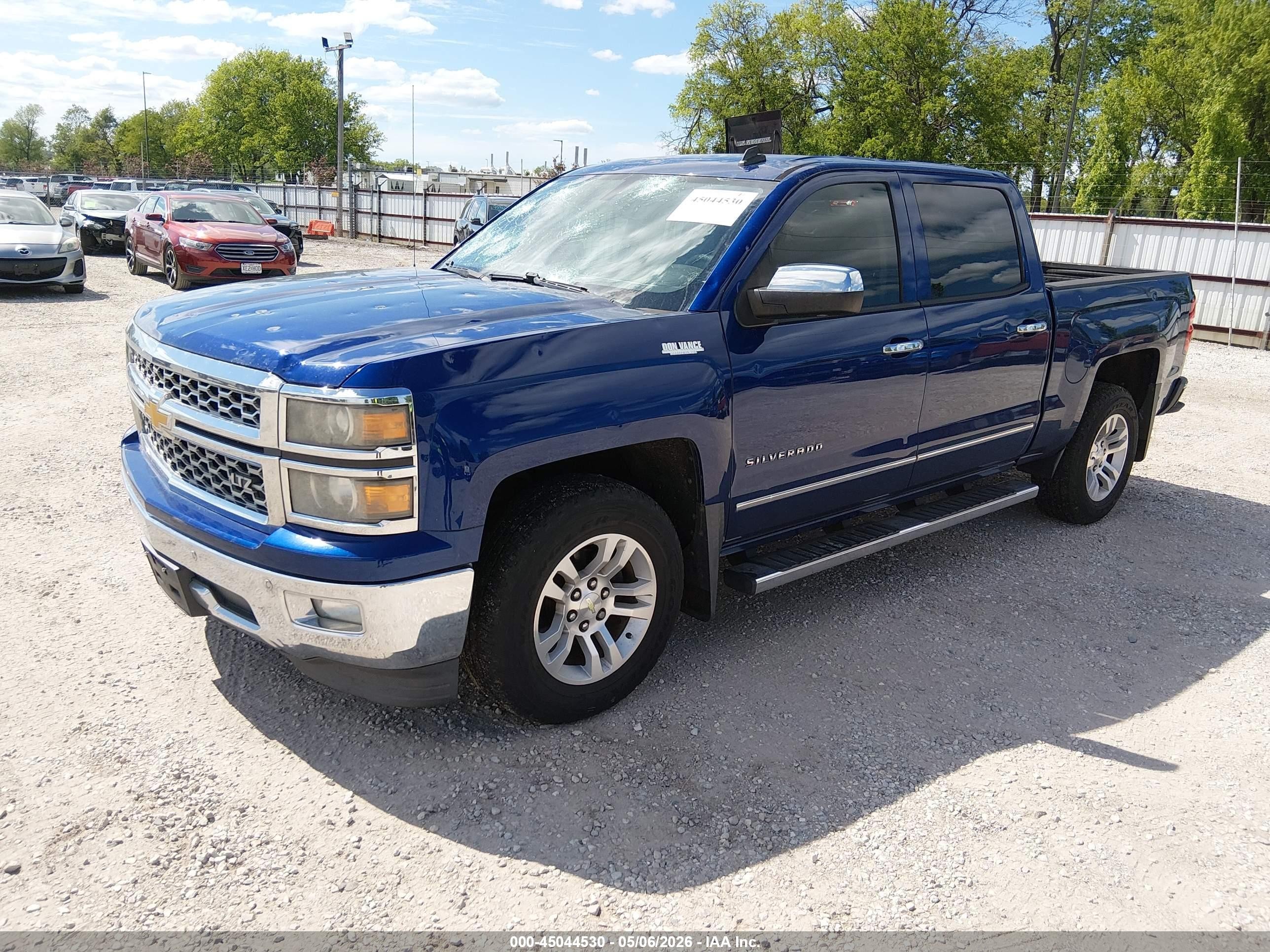 2014 Chevrolet Silverado 1500 1lz Blue vin: 3GCPCSECXEG258291