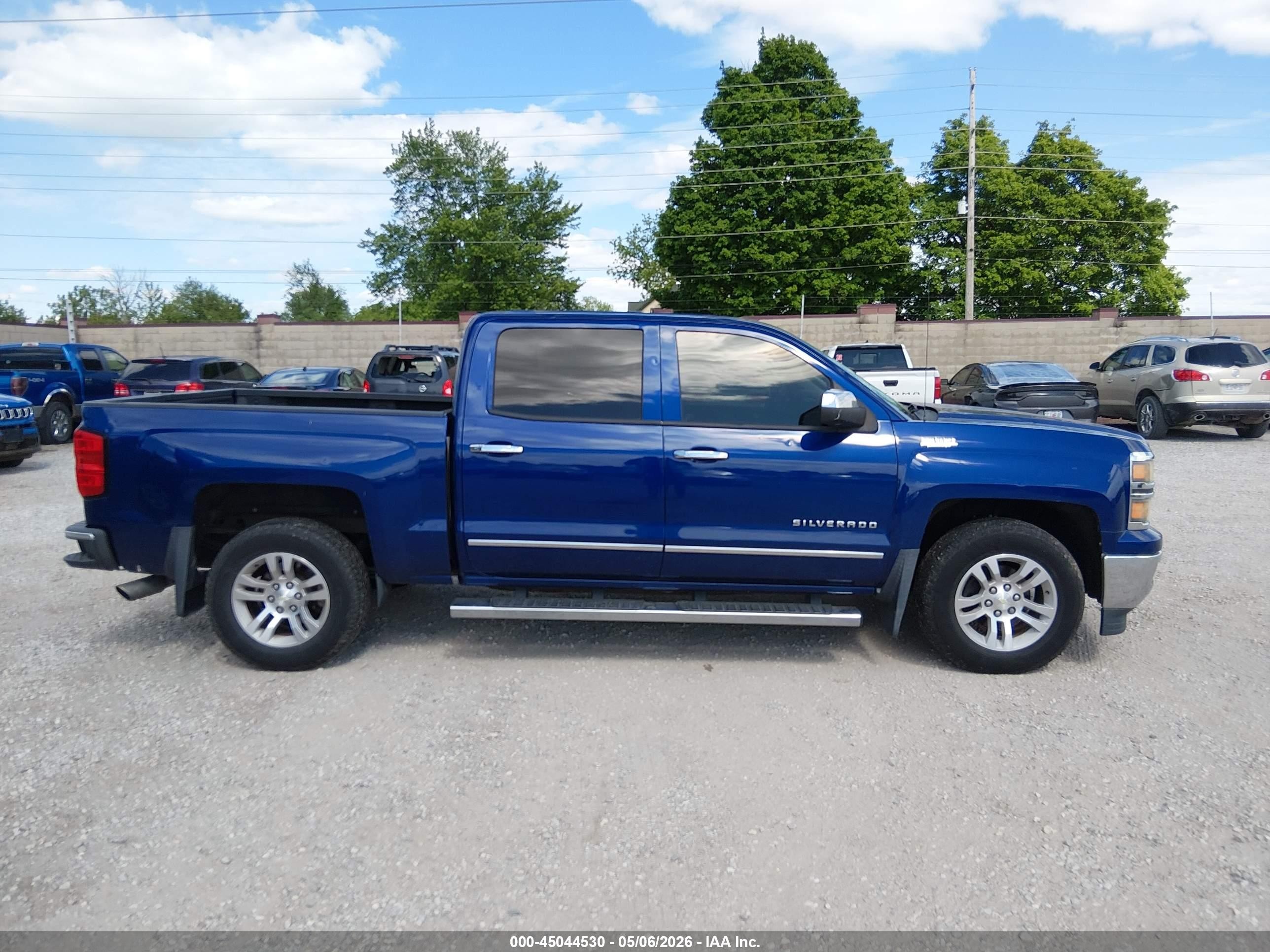2014 Chevrolet Silverado 1500 1lz Blue vin: 3GCPCSECXEG258291