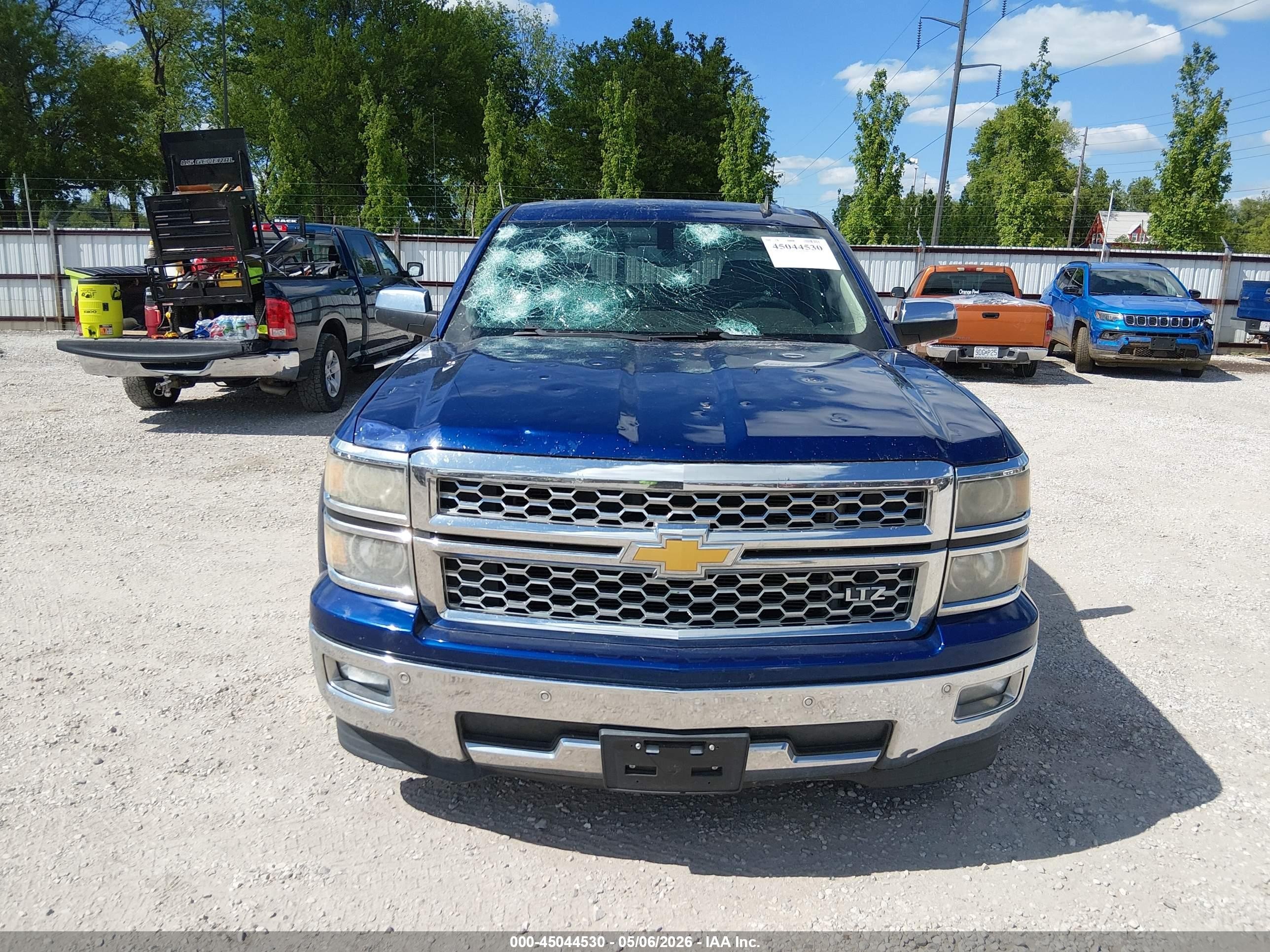 2014 Chevrolet Silverado 1500 1lz Blue vin: 3GCPCSECXEG258291