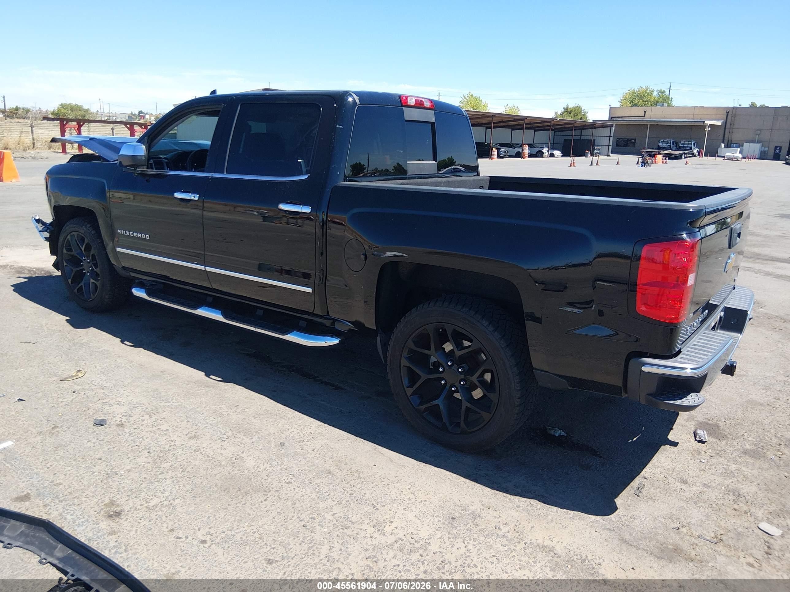 2015 Chevrolet Silverado 1500 Ltz Black vin: 3GCPCSECXFG225387
