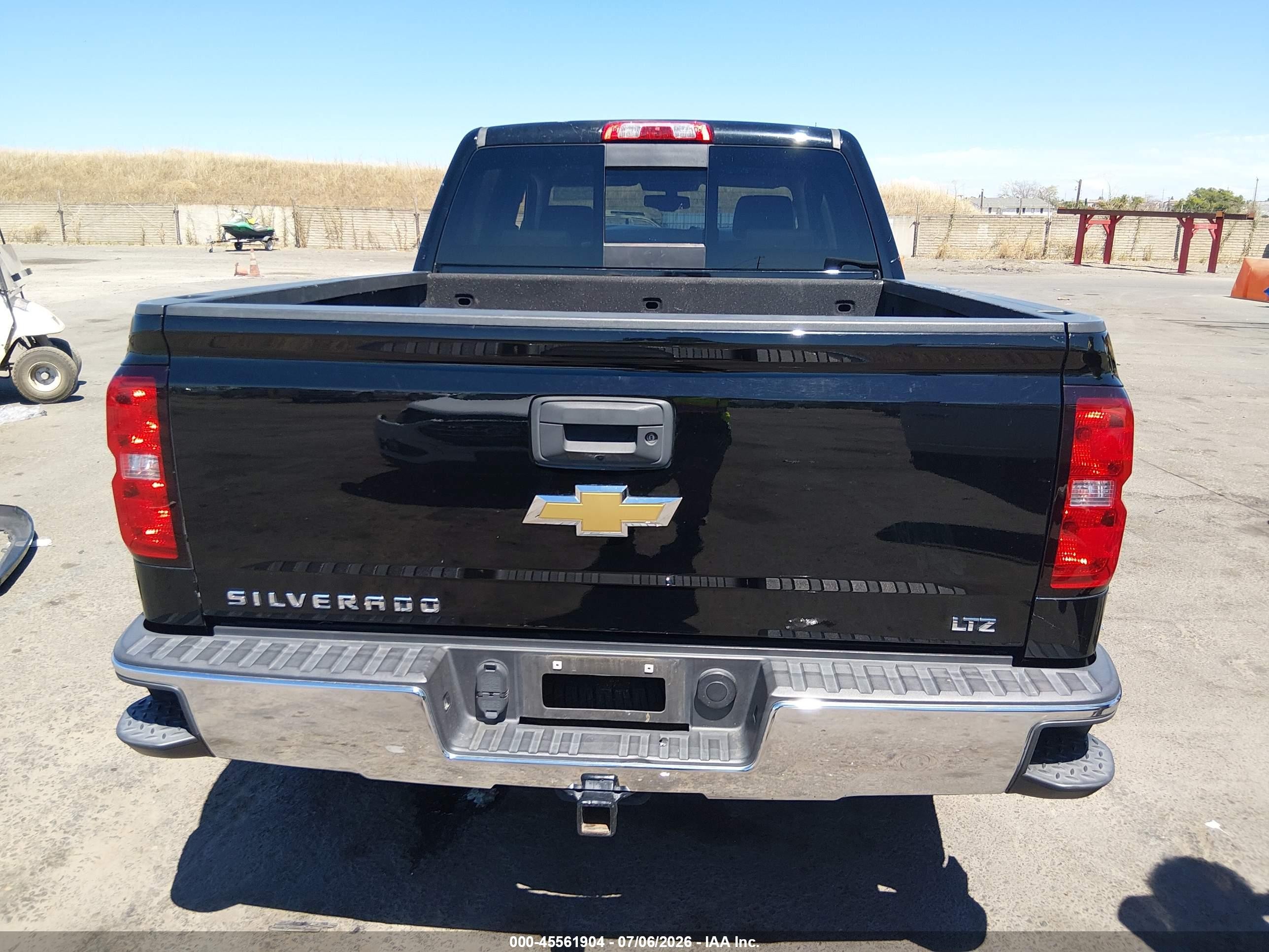 2015 Chevrolet Silverado 1500 Ltz Black vin: 3GCPCSECXFG225387