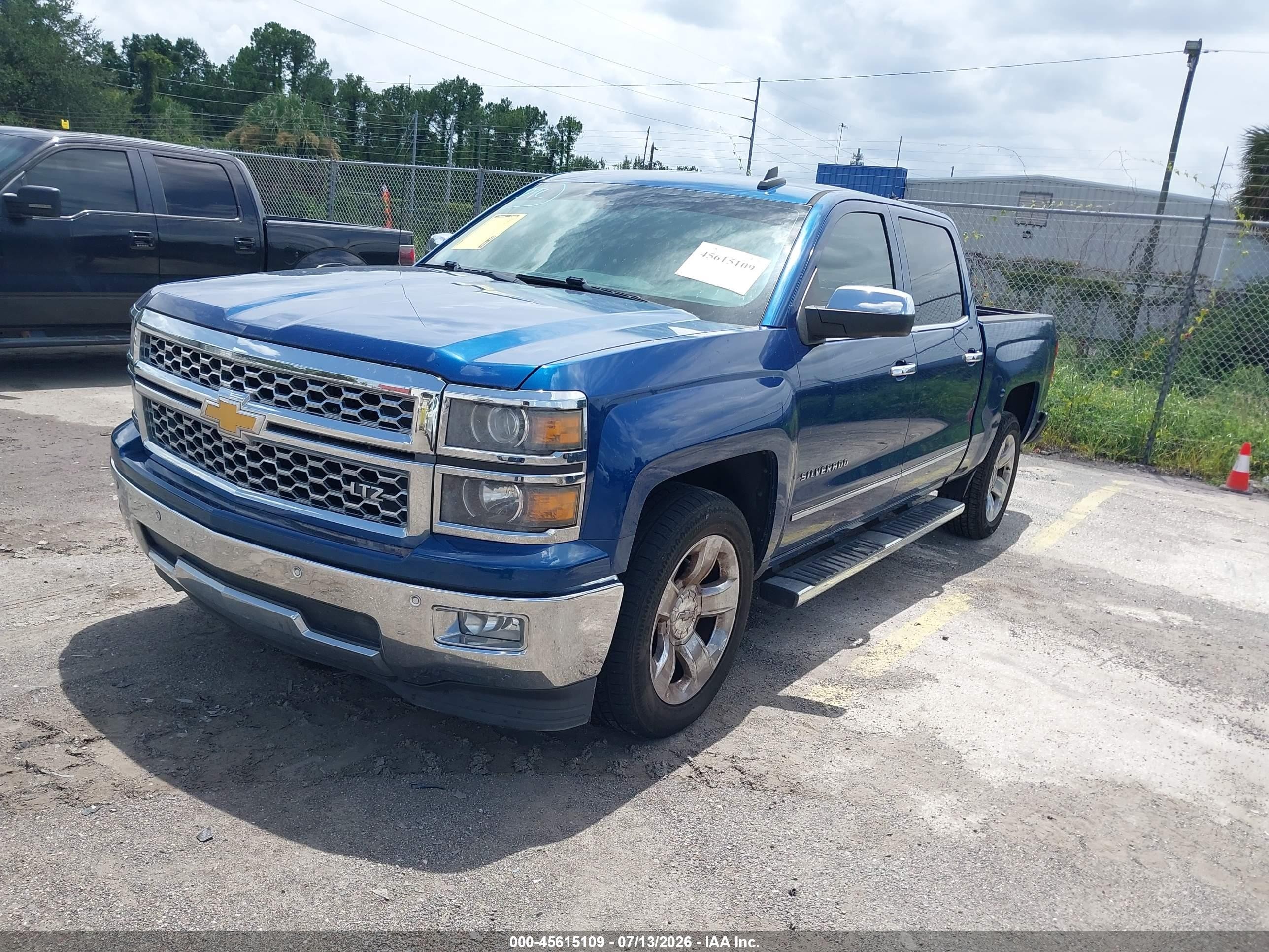 2015 Chevrolet Silverado 1500 Ltz Blue vin: 3GCPCSECXFG515838