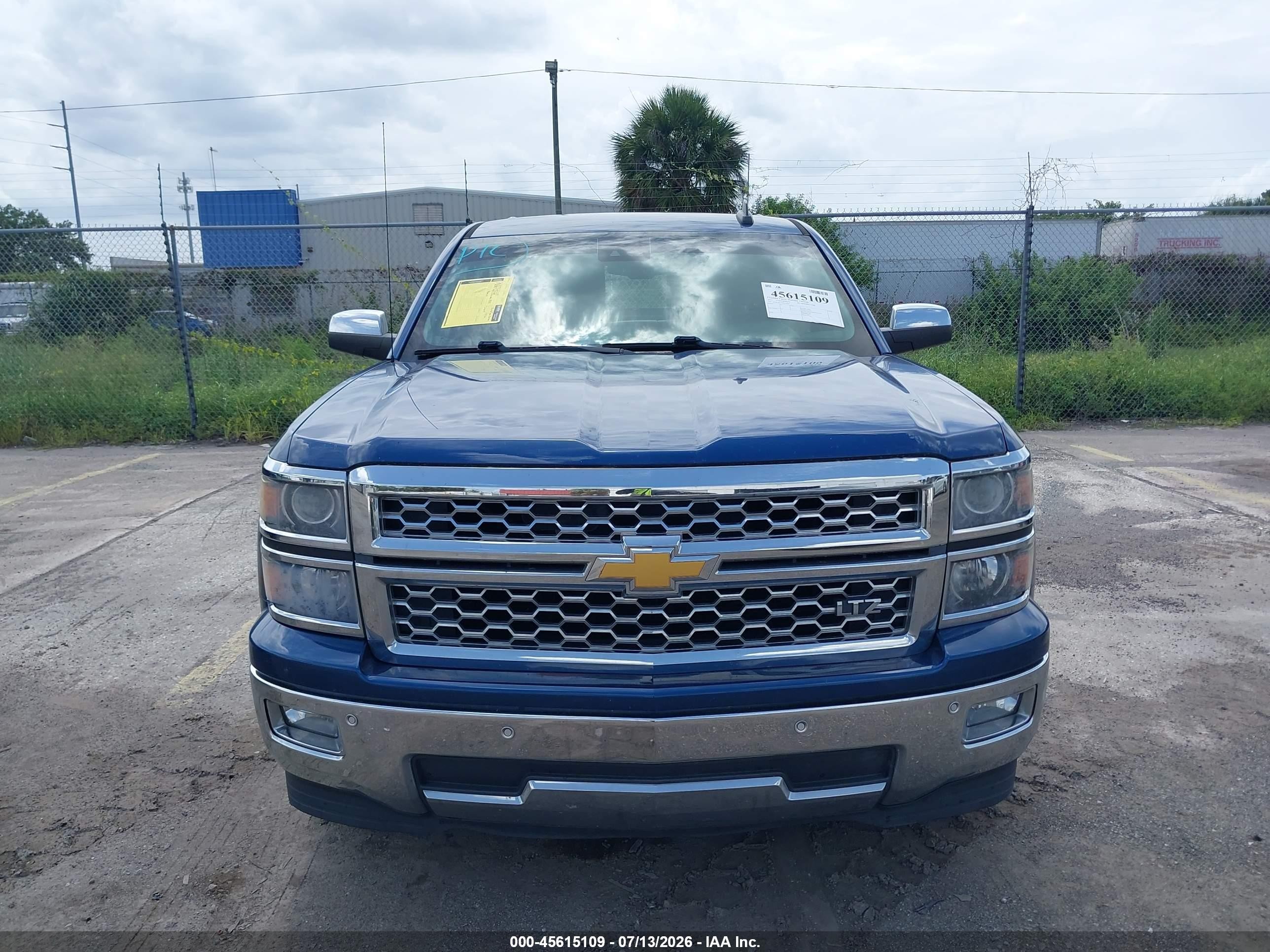 2015 Chevrolet Silverado 1500 Ltz Blue vin: 3GCPCSECXFG515838