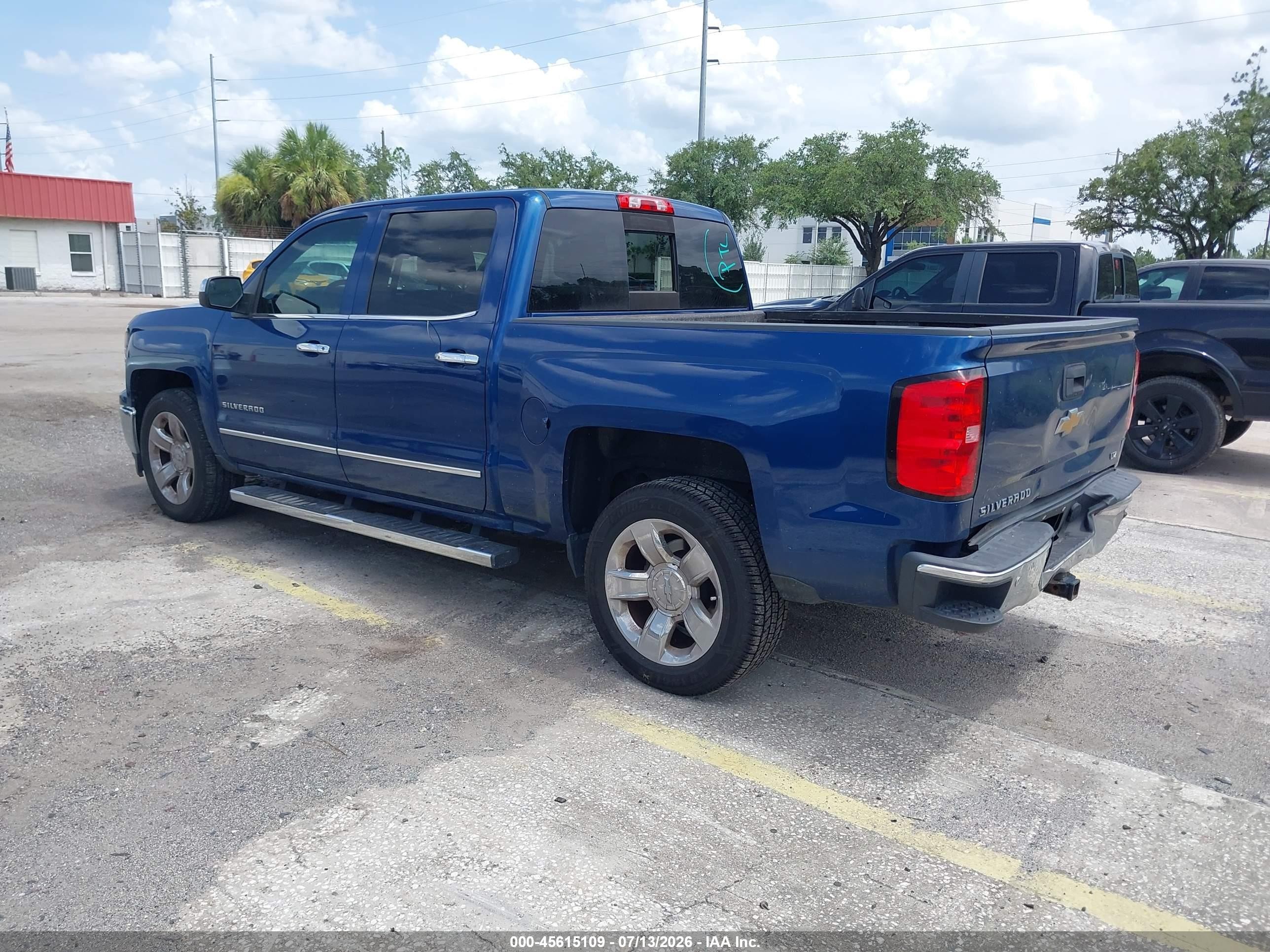 2015 Chevrolet Silverado 1500 Ltz Blue vin: 3GCPCSECXFG515838