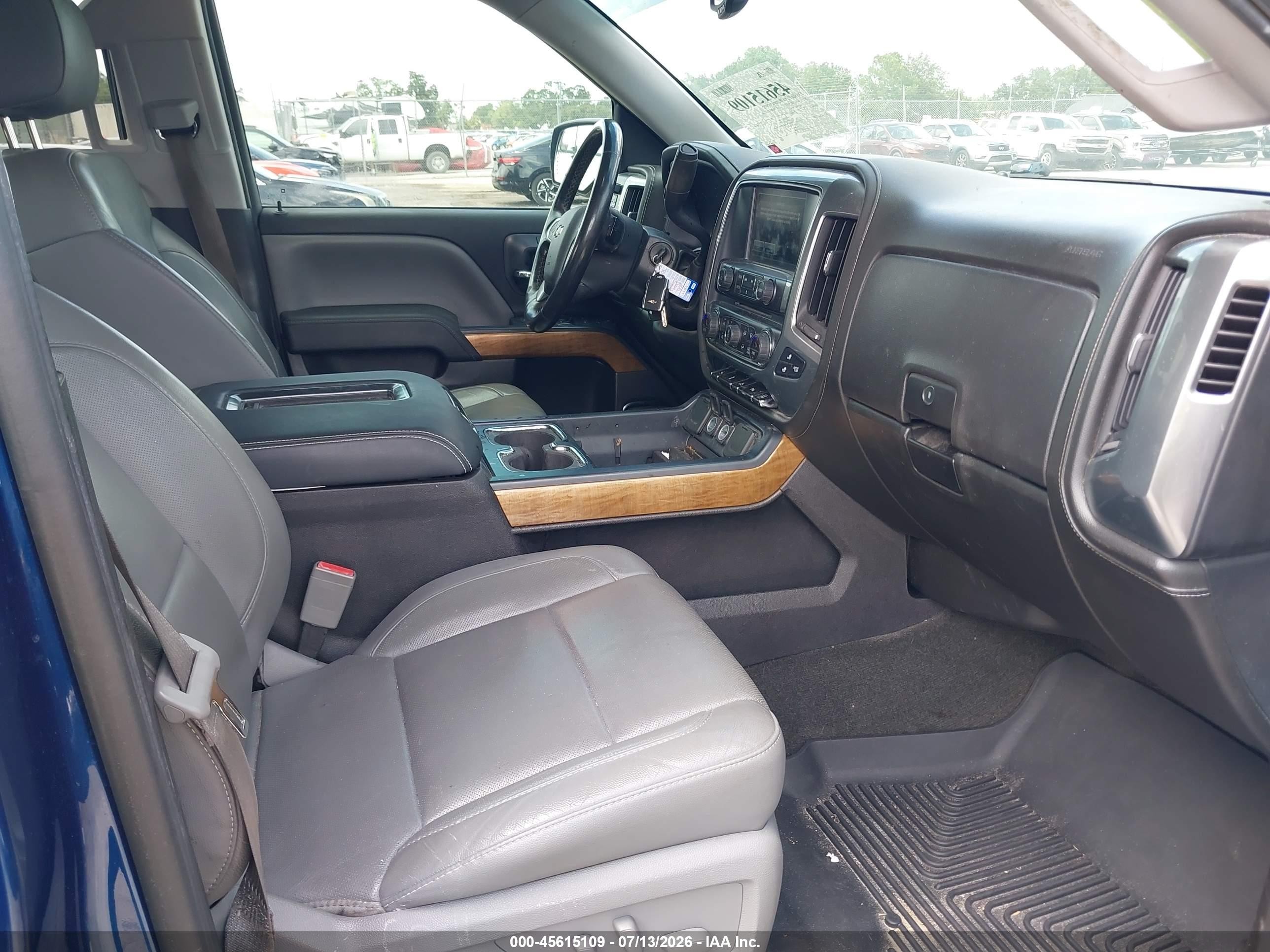 2015 Chevrolet Silverado 1500 Ltz Blue vin: 3GCPCSECXFG515838