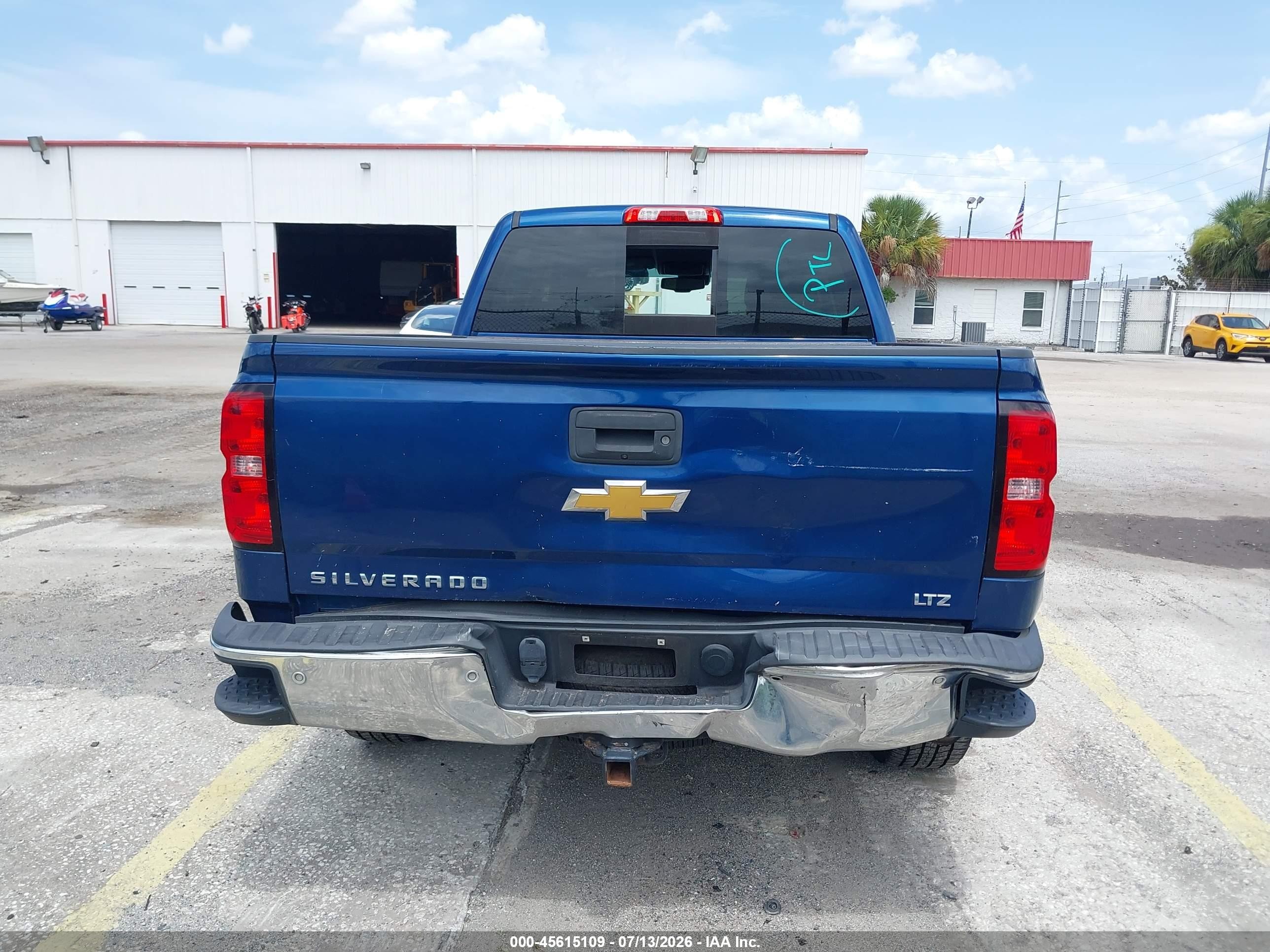 2015 Chevrolet Silverado 1500 Ltz Blue vin: 3GCPCSECXFG515838