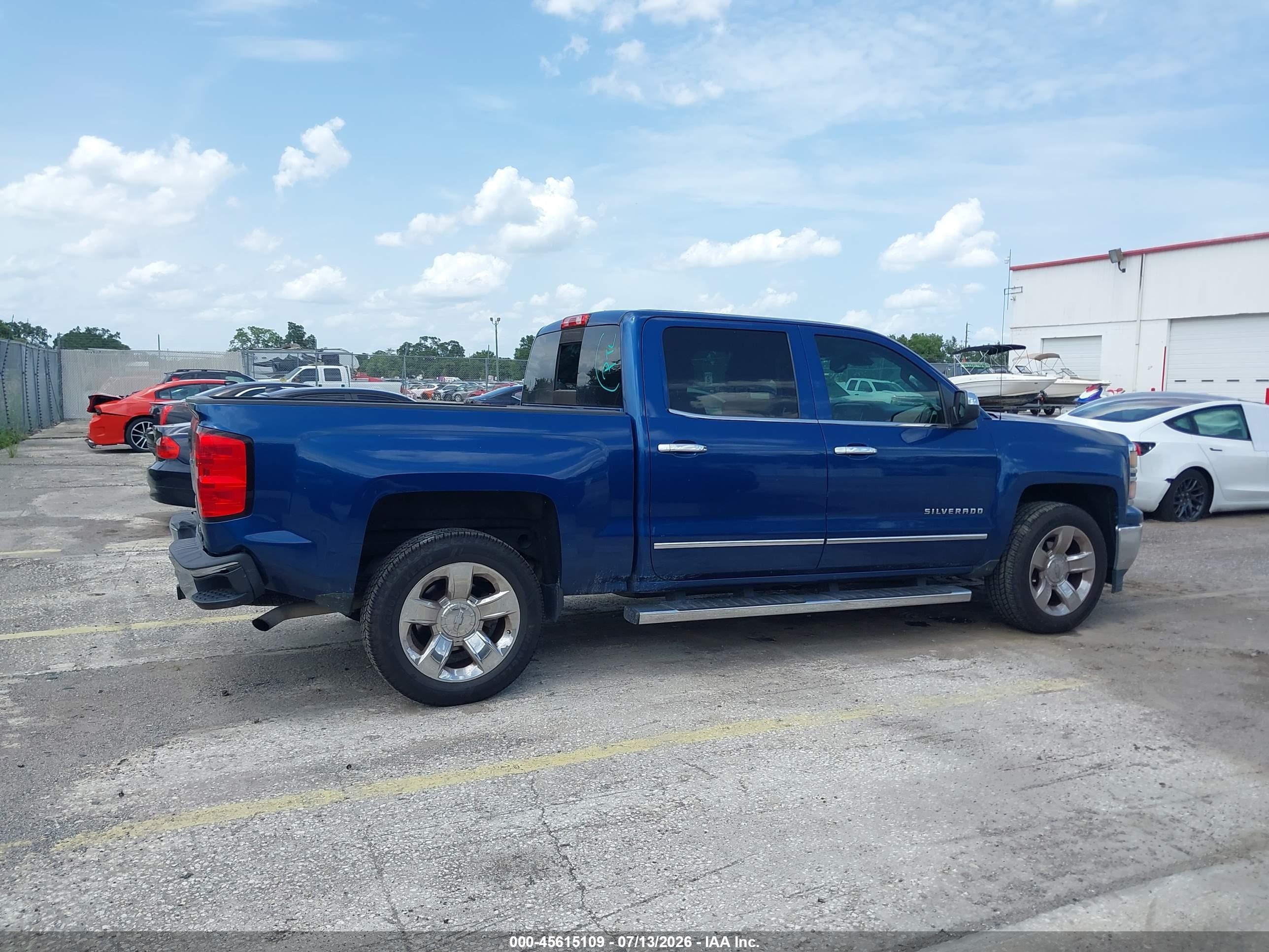 2015 Chevrolet Silverado 1500 Ltz Blue vin: 3GCPCSECXFG515838